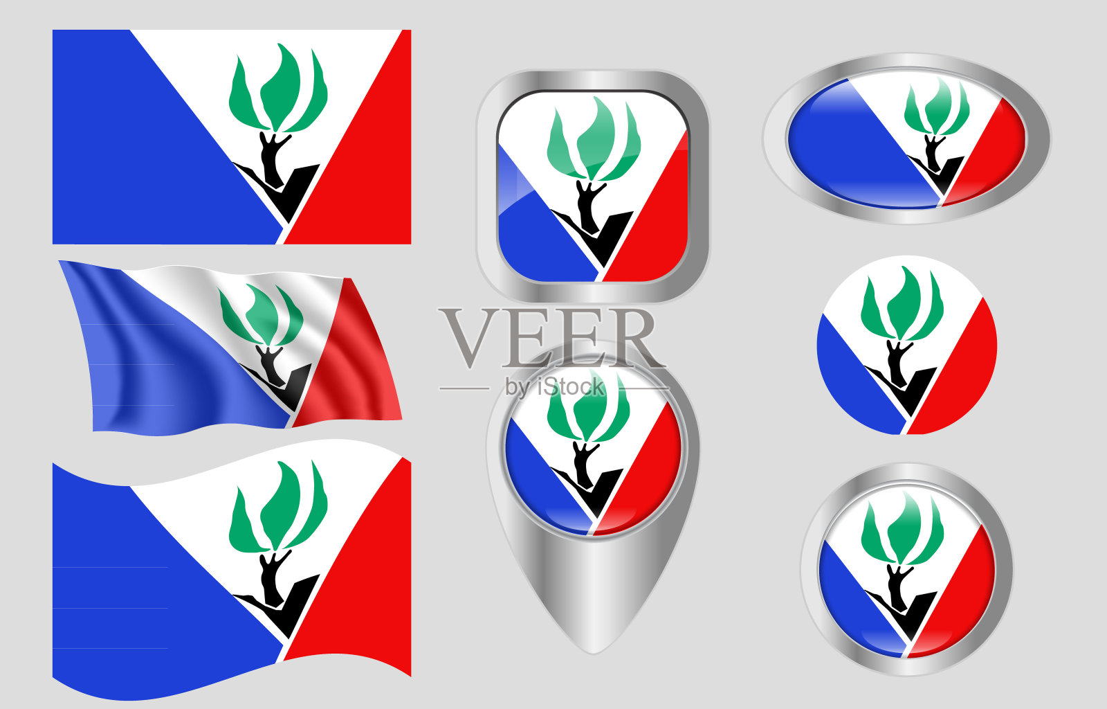 密苏里州的黑兹伍德旗插画图片素材