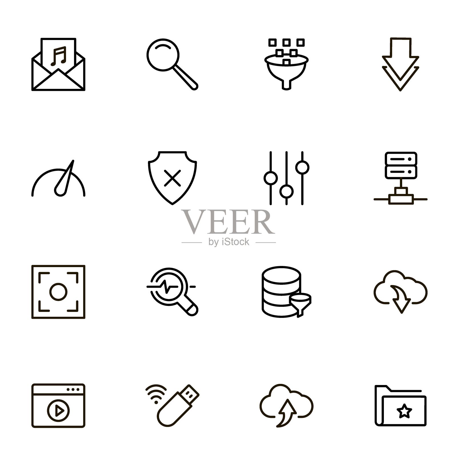 网页托管行图标设置。图标素材