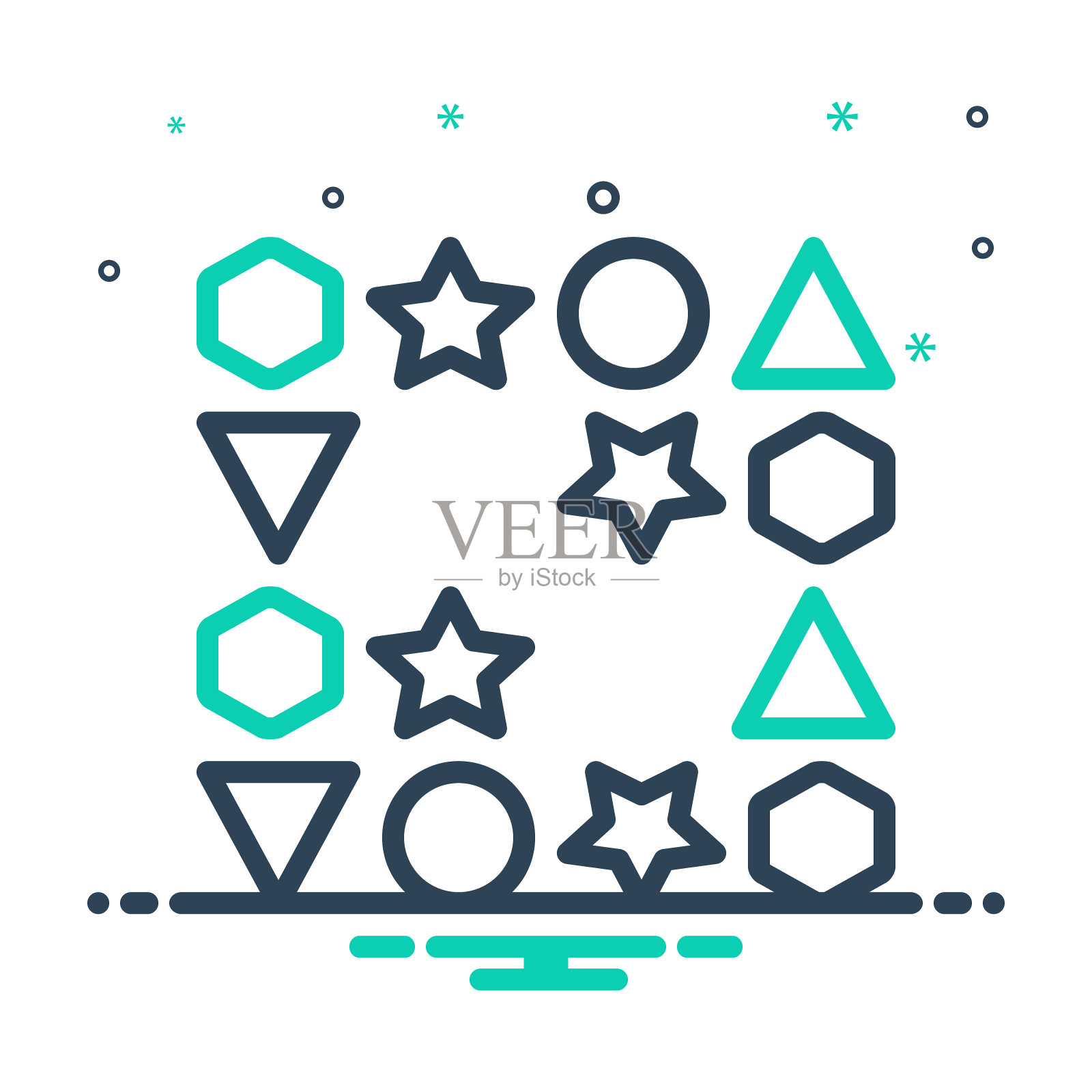 空白间隔插画图片素材