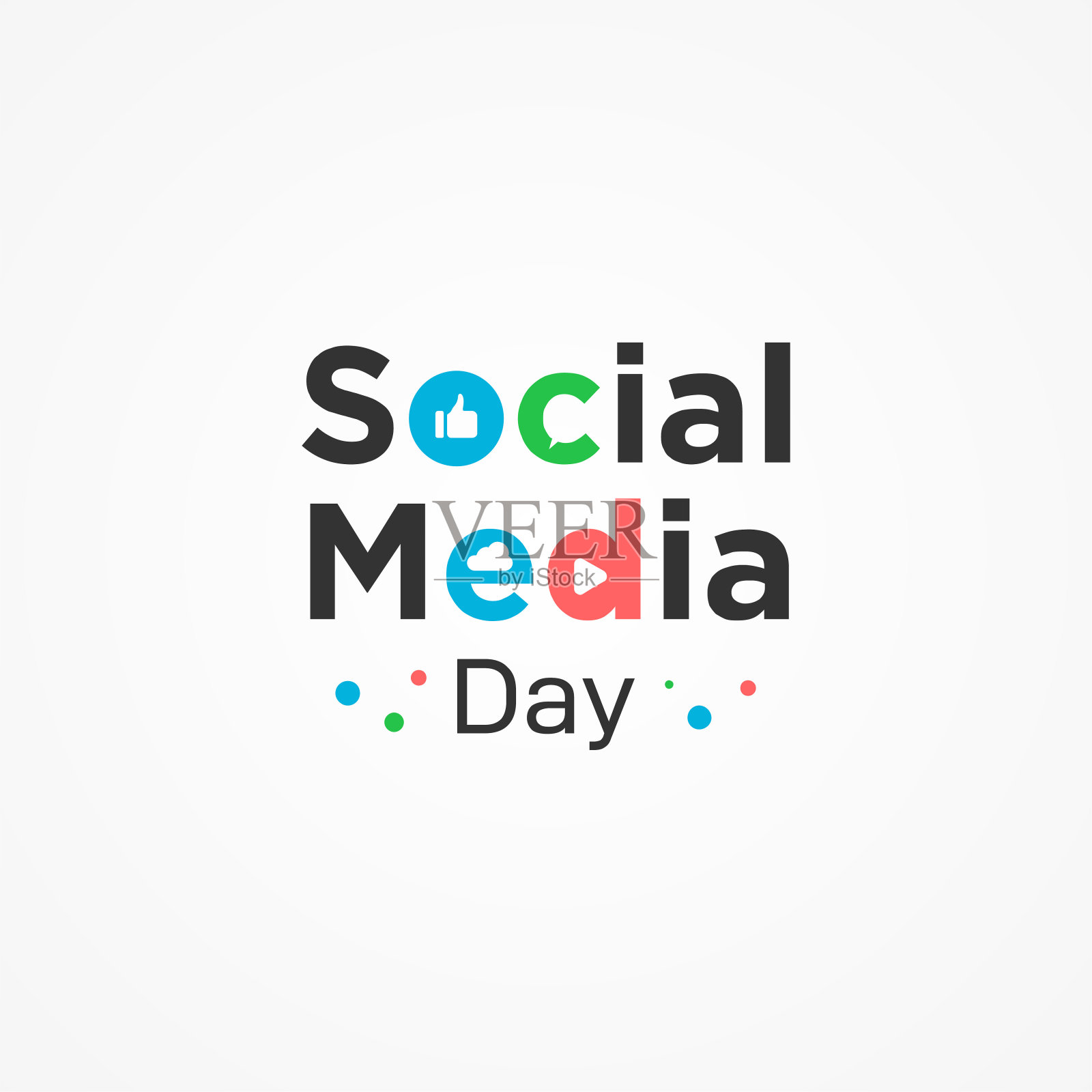 社交媒体日向量设计模板插画图片素材