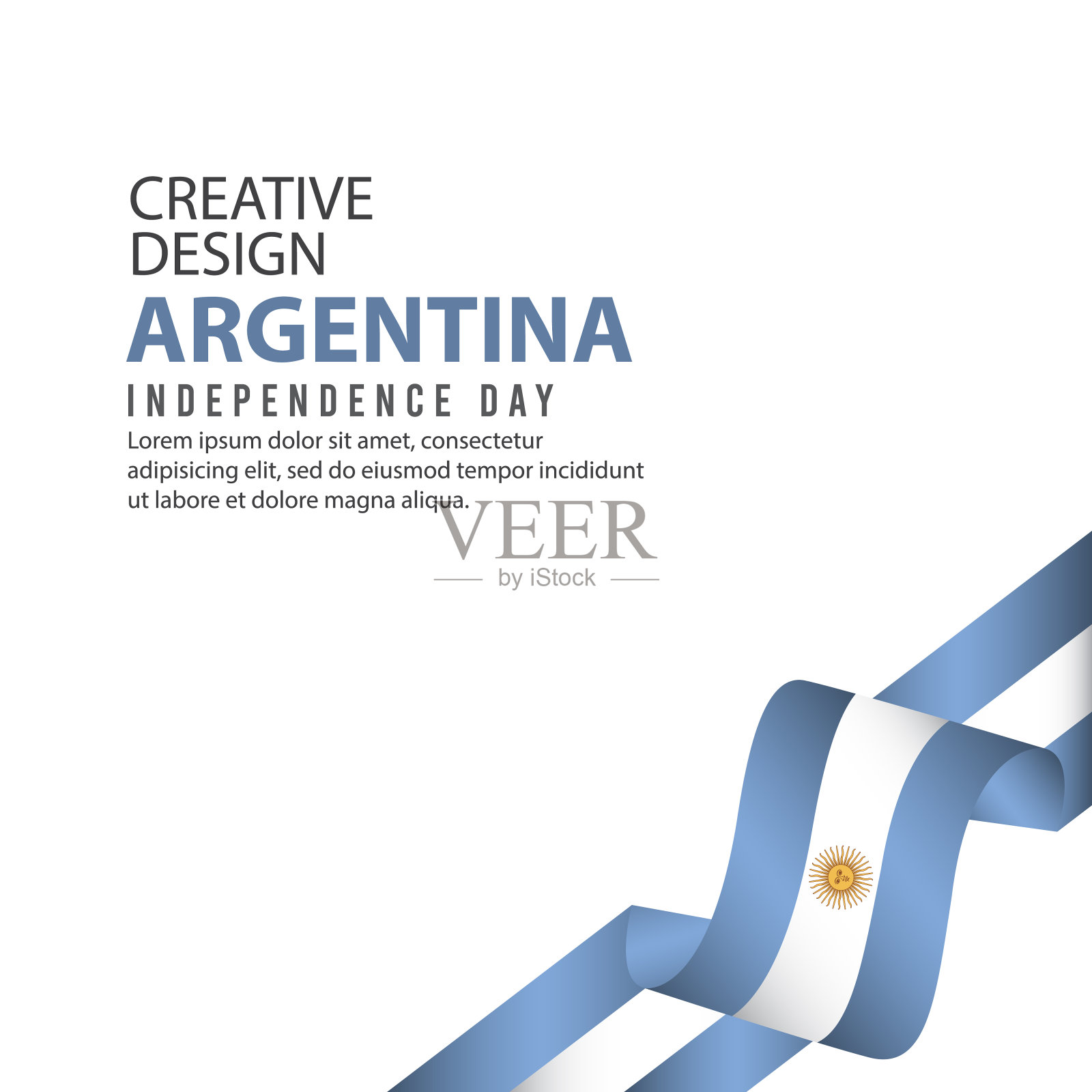 阿根廷独立日海报创意设计插图矢量模板插画图片素材