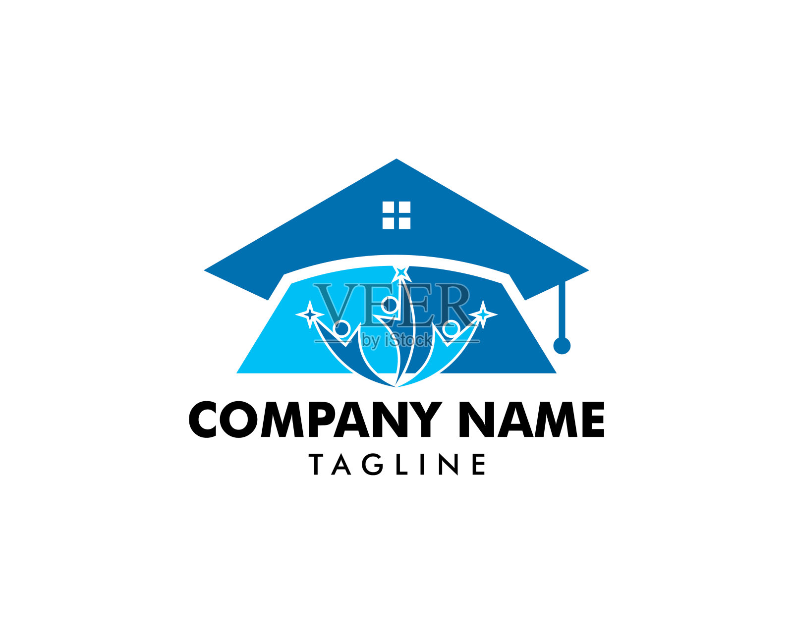 家庭教育矢量模板插画图片素材