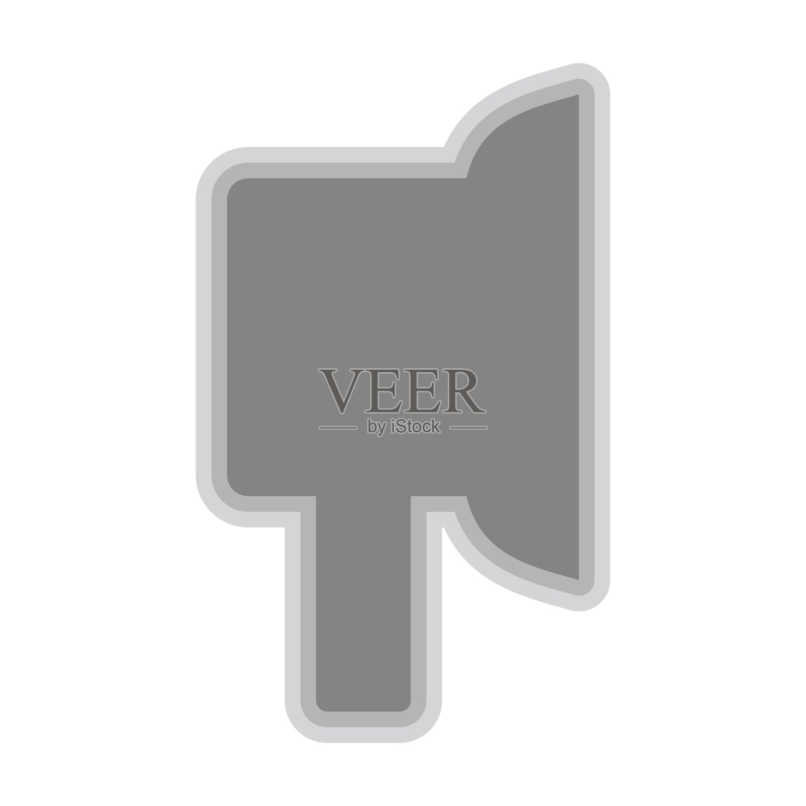 白色背景上孤立的耳塞符号插画图片素材