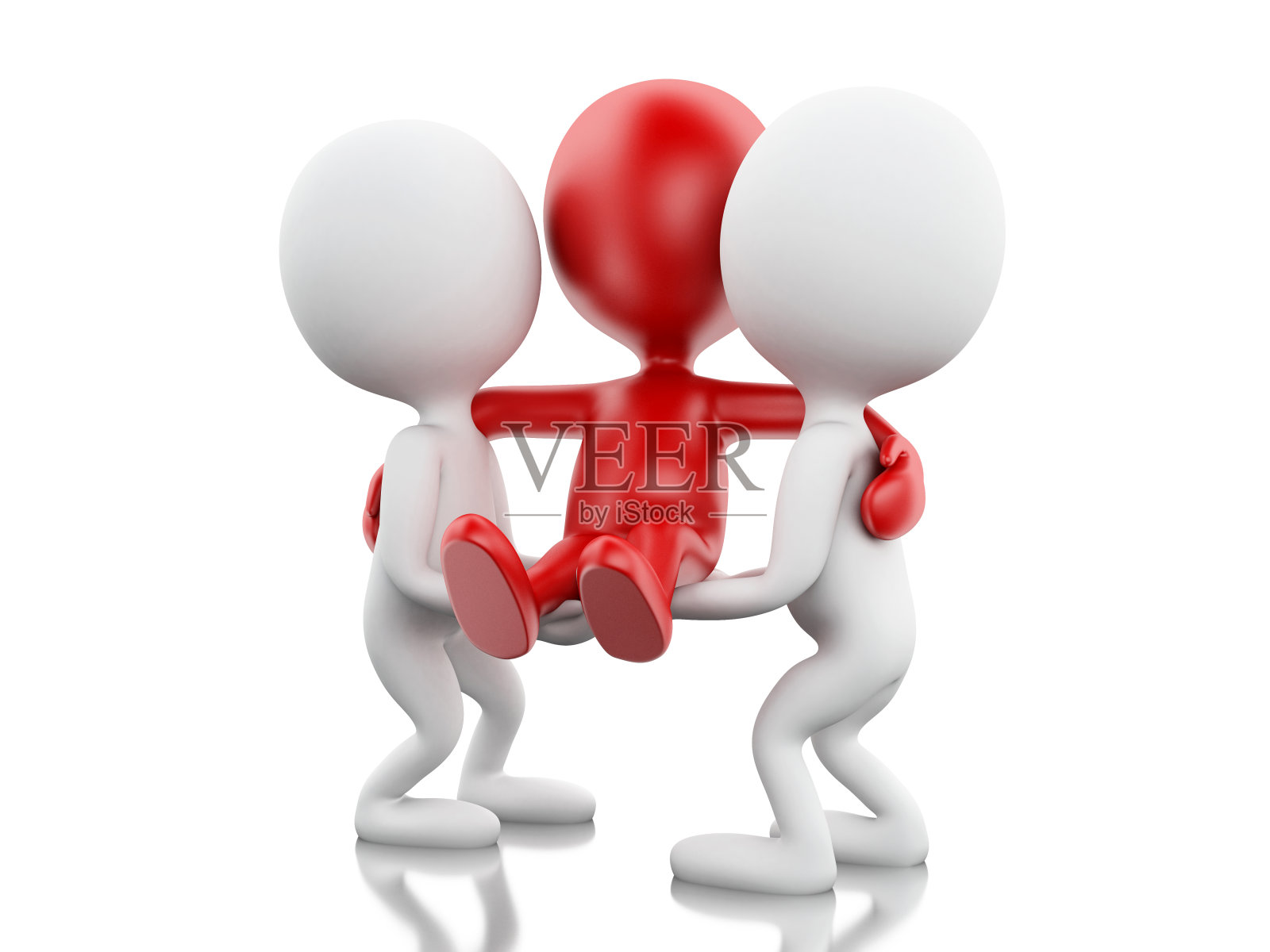 3 d团队工作。经营理念。照片摄影图片