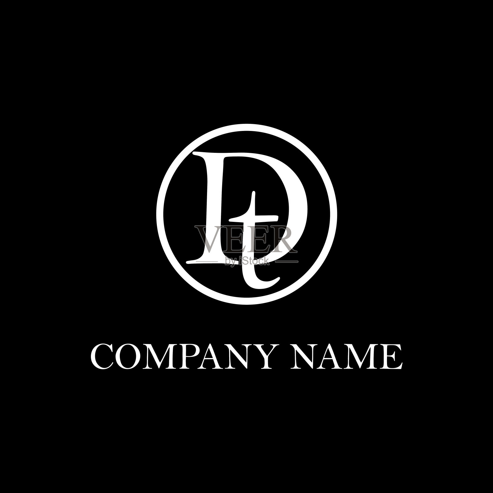 DT最初的标识设计灵感，干净而巧妙的矢量插画图片素材