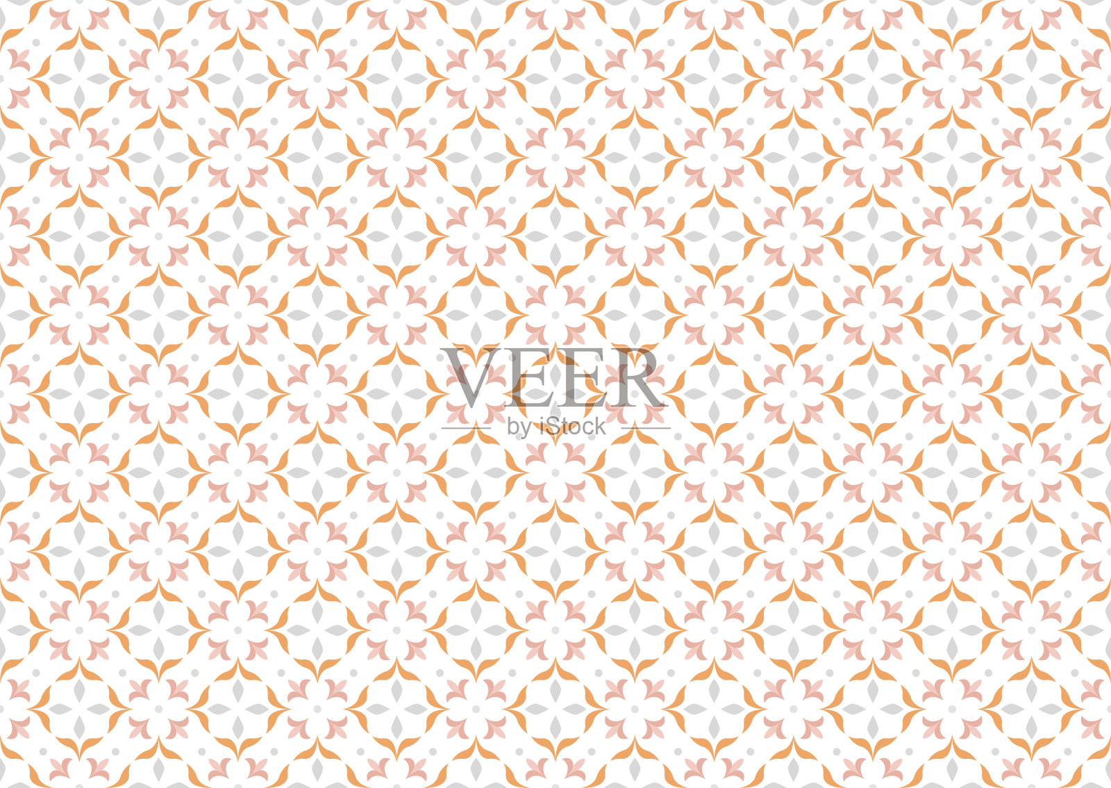 装饰瓷砖矢量无缝模式。葡萄牙传统风格背景。抽象的几何纹理。插画图片素材