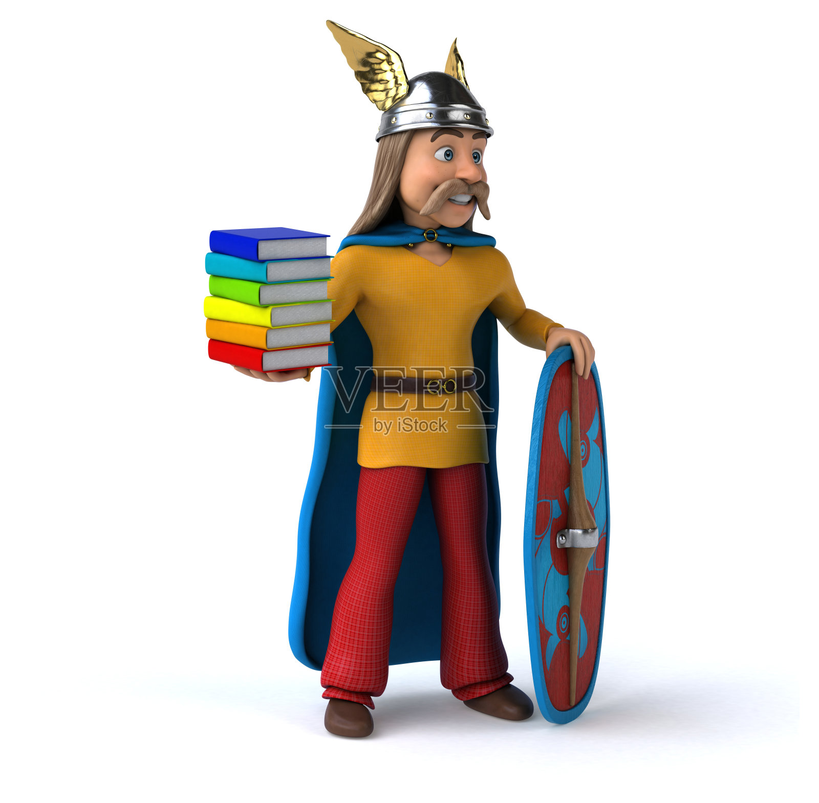 高卢乐趣- 3D插图照片摄影图片