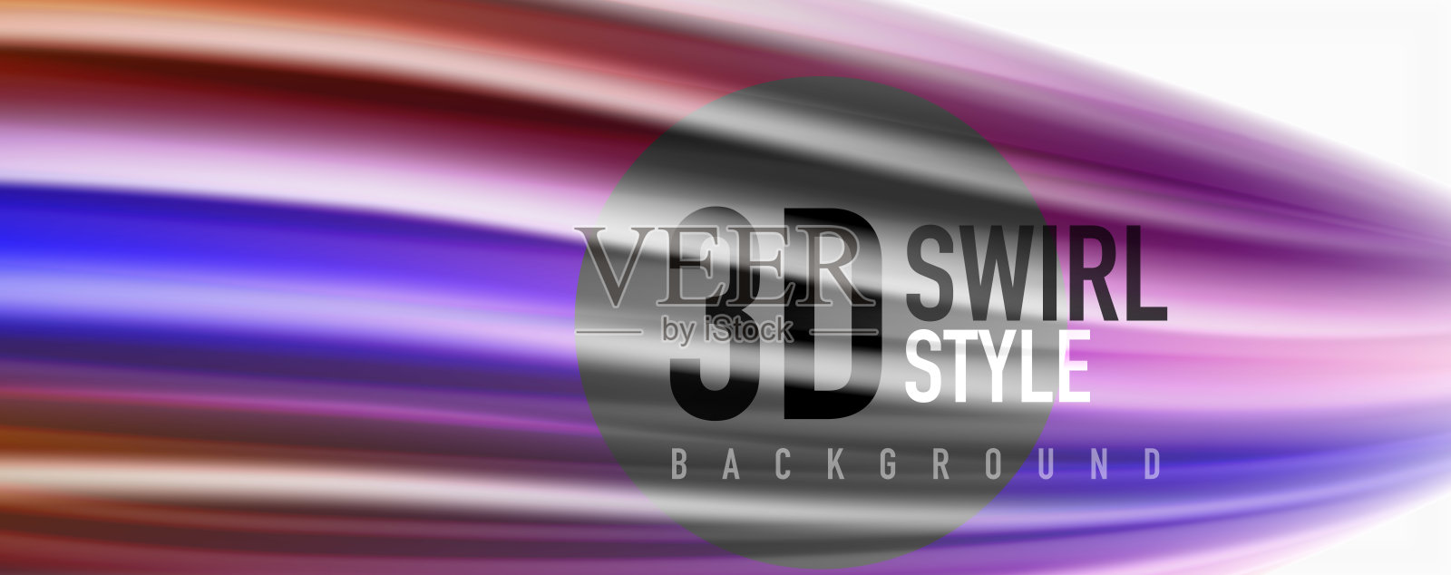 光滑多彩的液体波抽象背景，，现代科技线条插画图片素材