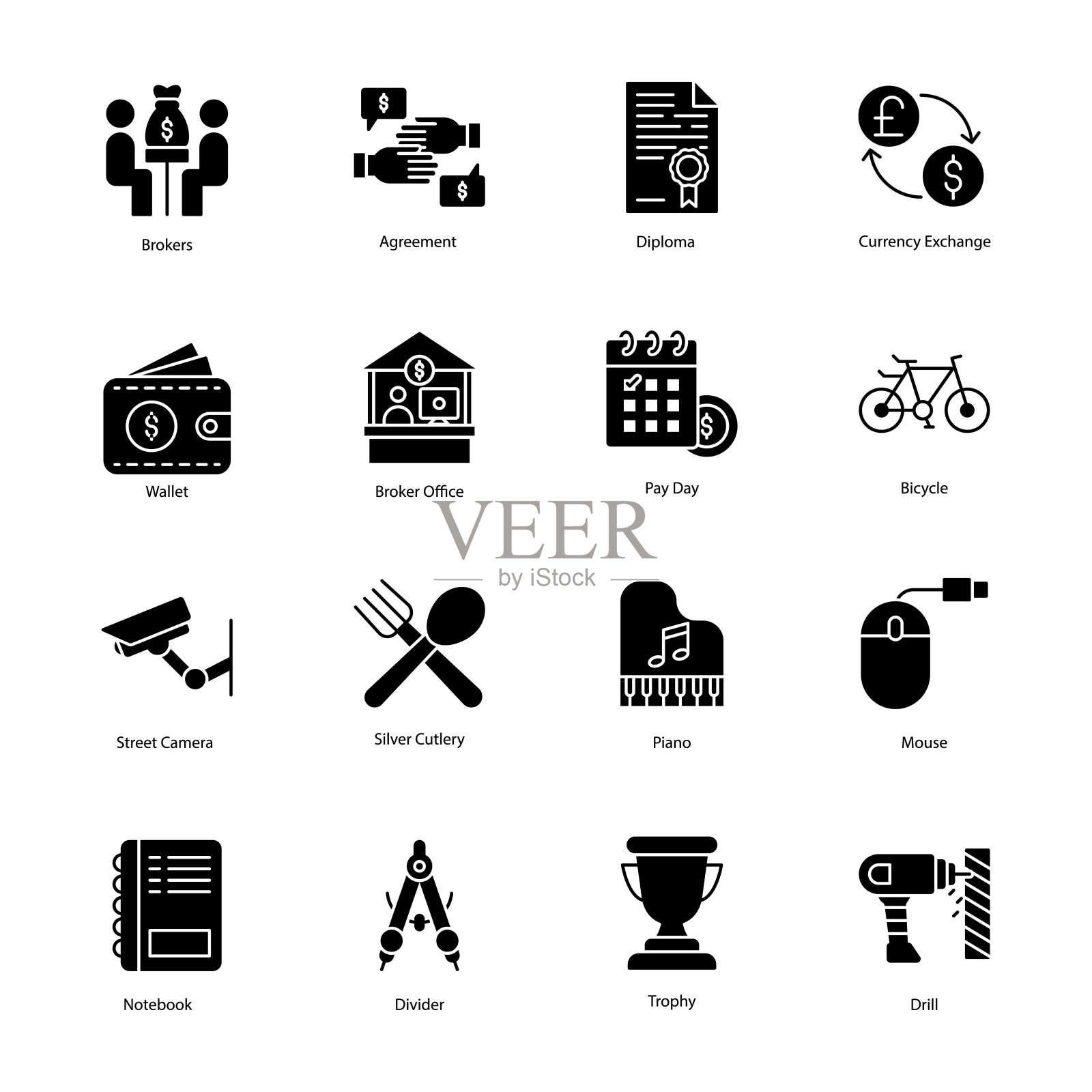 典当行实体矢量素材包图标素材