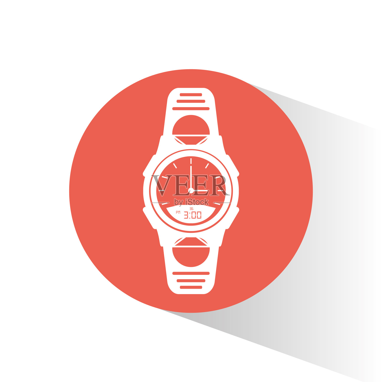 智能手表可穿戴技术粉圈插画图片素材