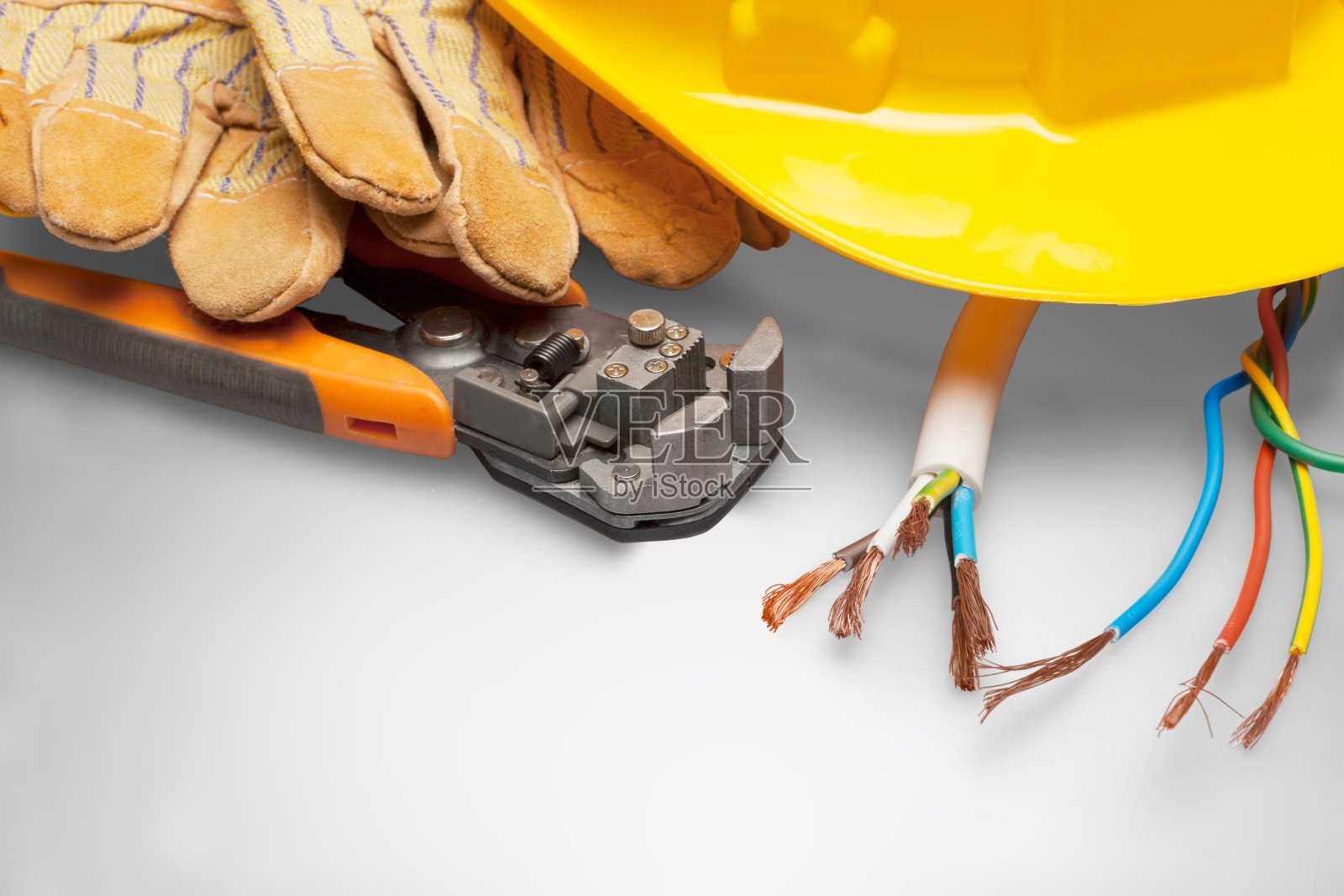 建筑工人。照片摄影图片