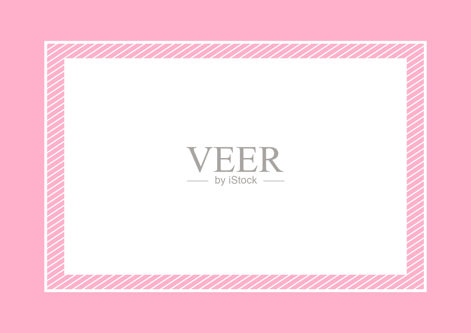 时尚框粉颜色平铺风格和矩形复制空间，空框粉横幅设计，模板粉框横幅空白的广告图形美容化妆品时尚插画图片素材