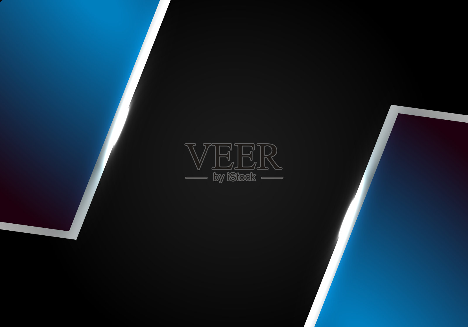 金属蓝色矩形框架布局模板体育概念背景插画图片素材