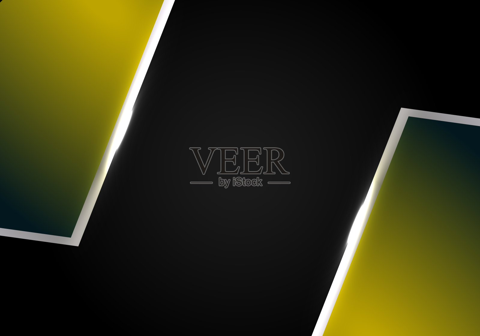 金属黄色背景，优雅的矢量设计。插画图片素材