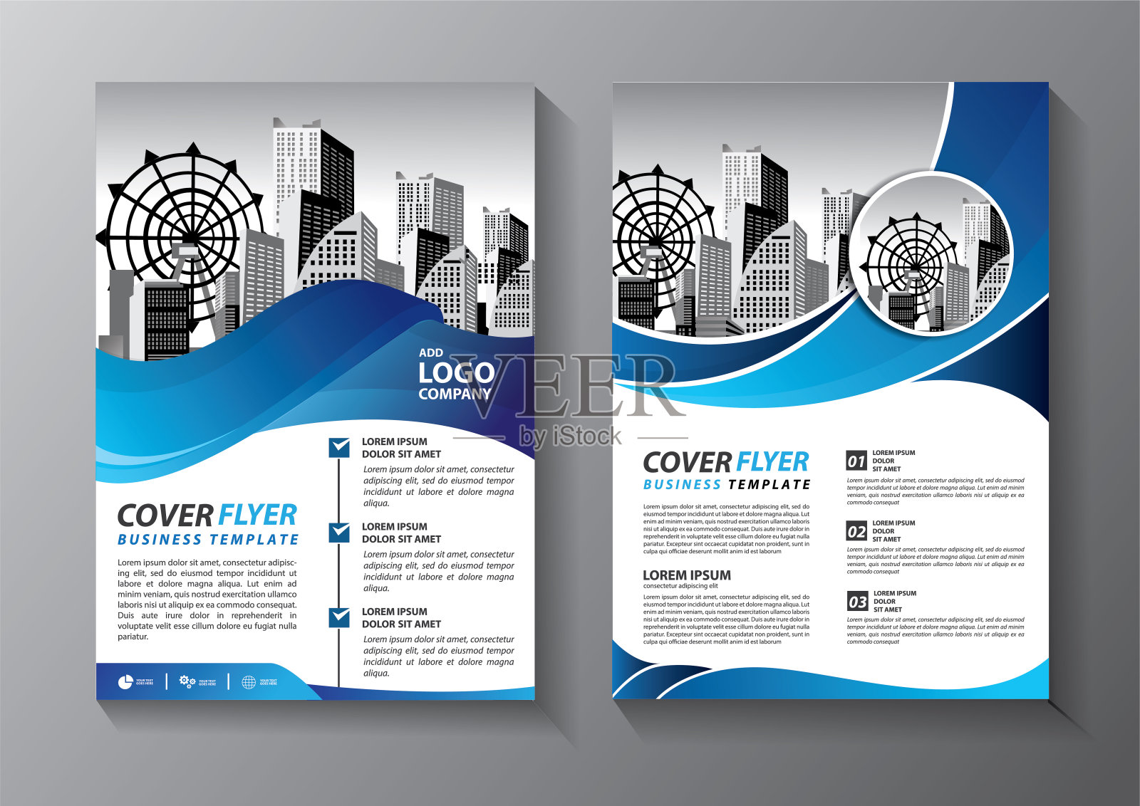 业务抽象向量模板。宣传册设计，封面现代布局，年度报告，海报，传单在A4彩色三角形，几何形状的技术，科学，市场与光背景插画图片素材