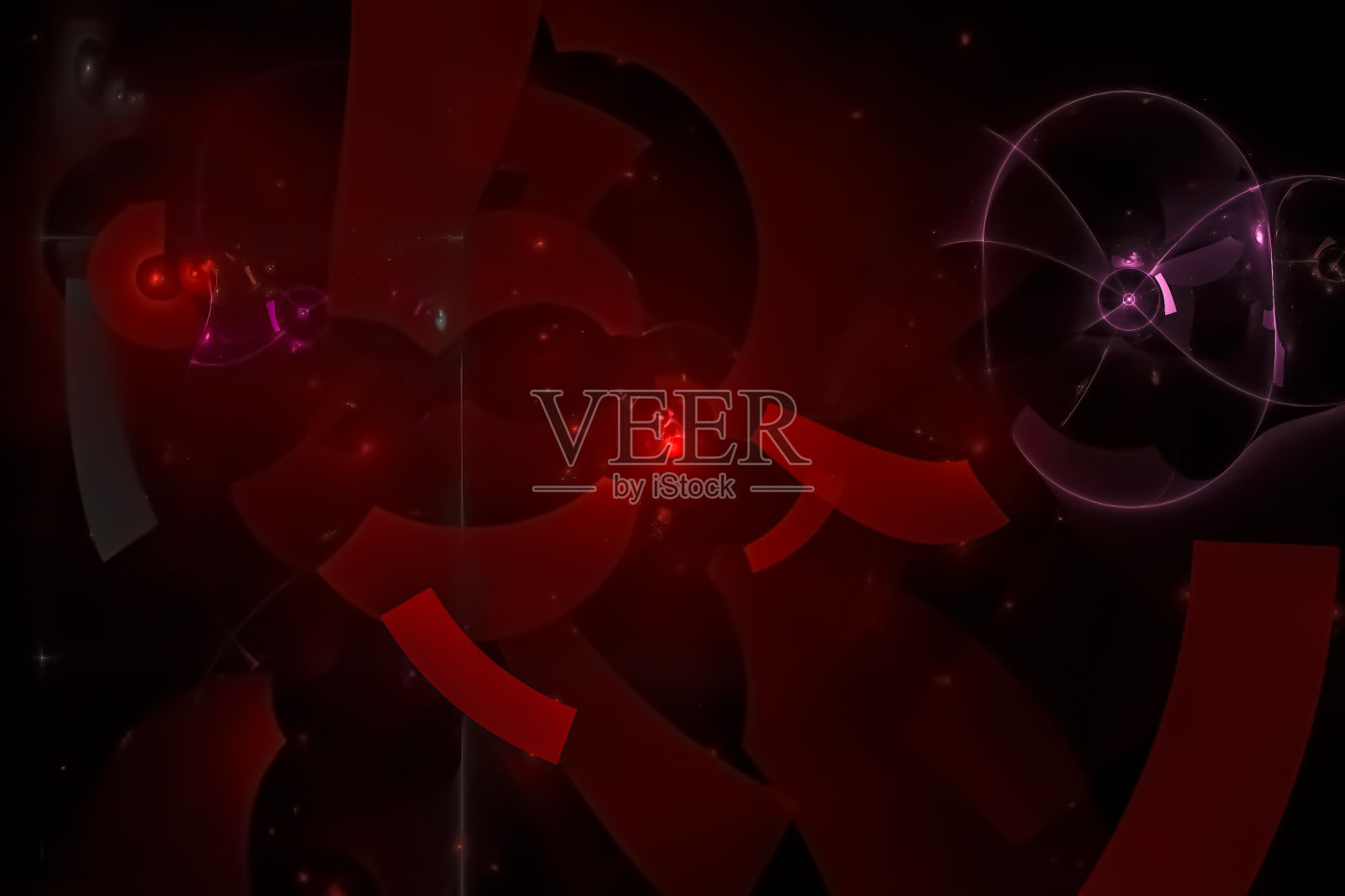 抽象数字分形幻想设计背景发光照片摄影图片