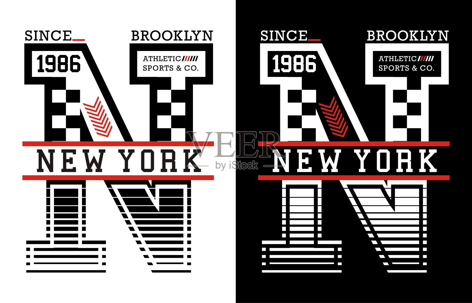 运动纽约运动，t恤的口号，向量设计模板素材