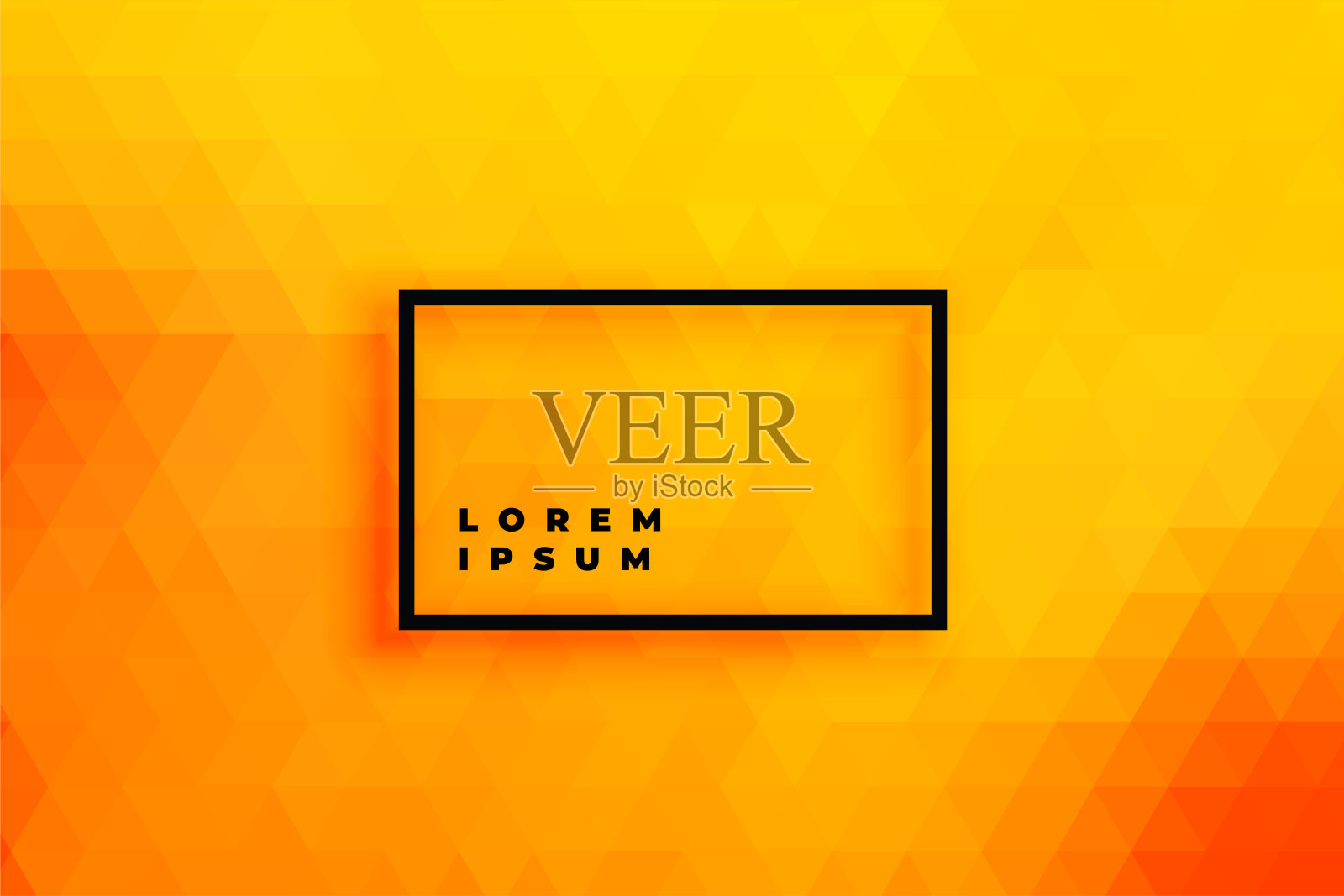 亮橙色三角形背景设计插画图片素材