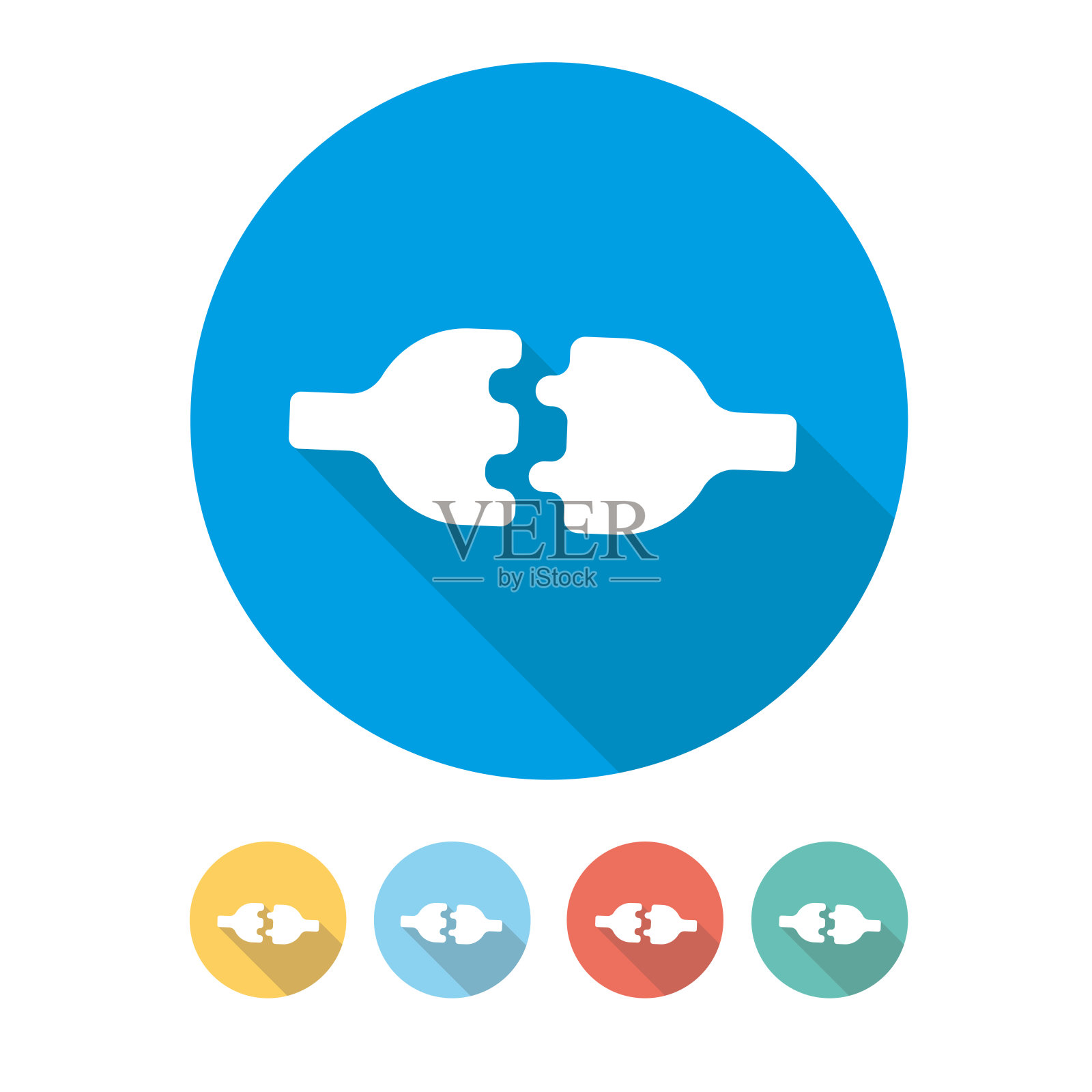 连接的概念插画图片素材