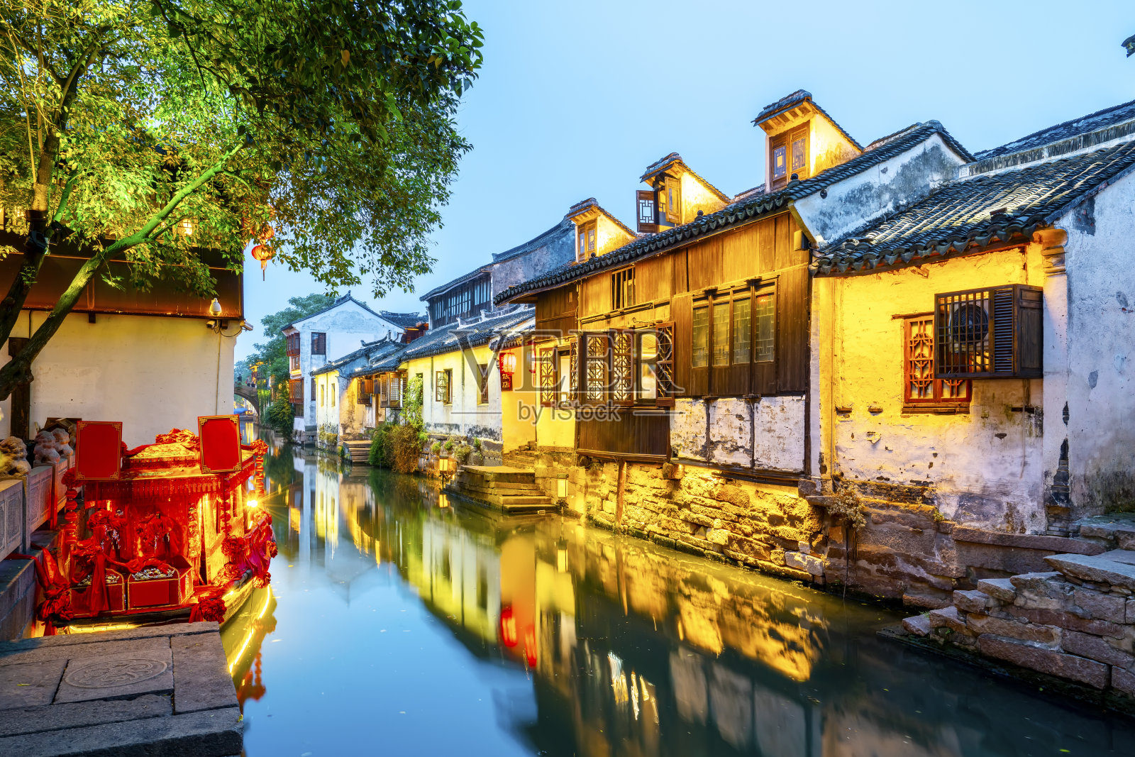 苏州周庄古镇民居照片摄影图片