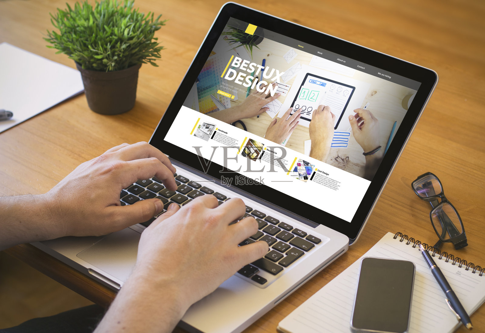 电脑桌面用户体验设计网站照片摄影图片