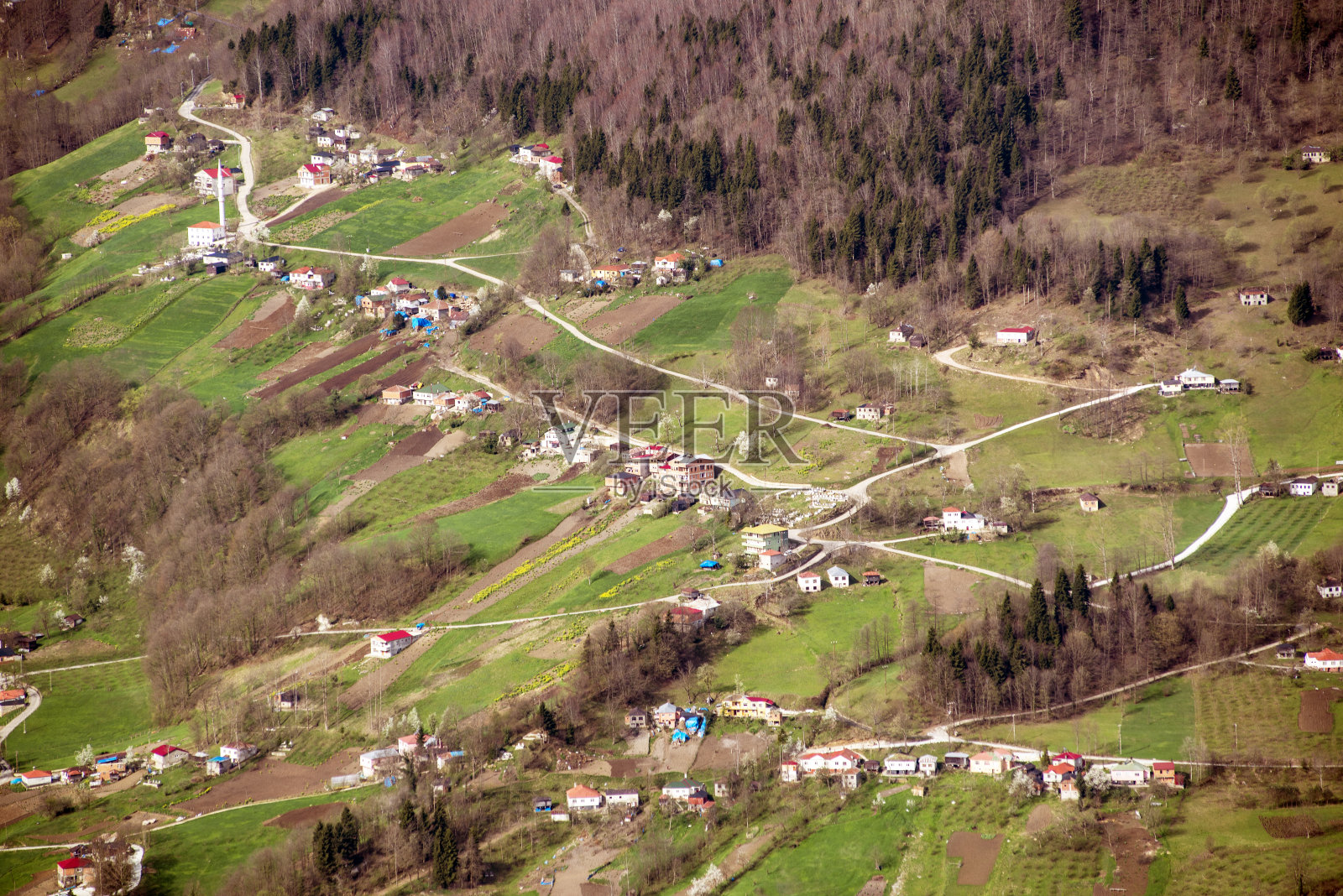 从上面俯瞰特拉布宗高原照片摄影图片