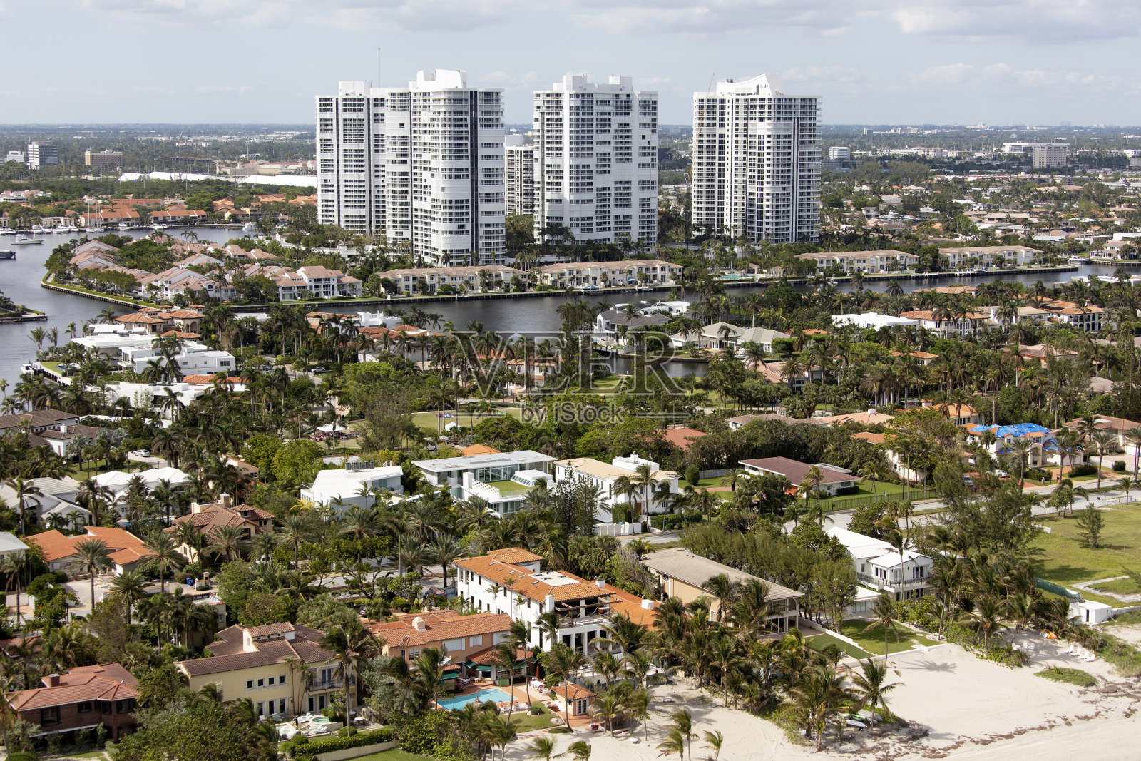 佛罗里达的空中生活照片摄影图片