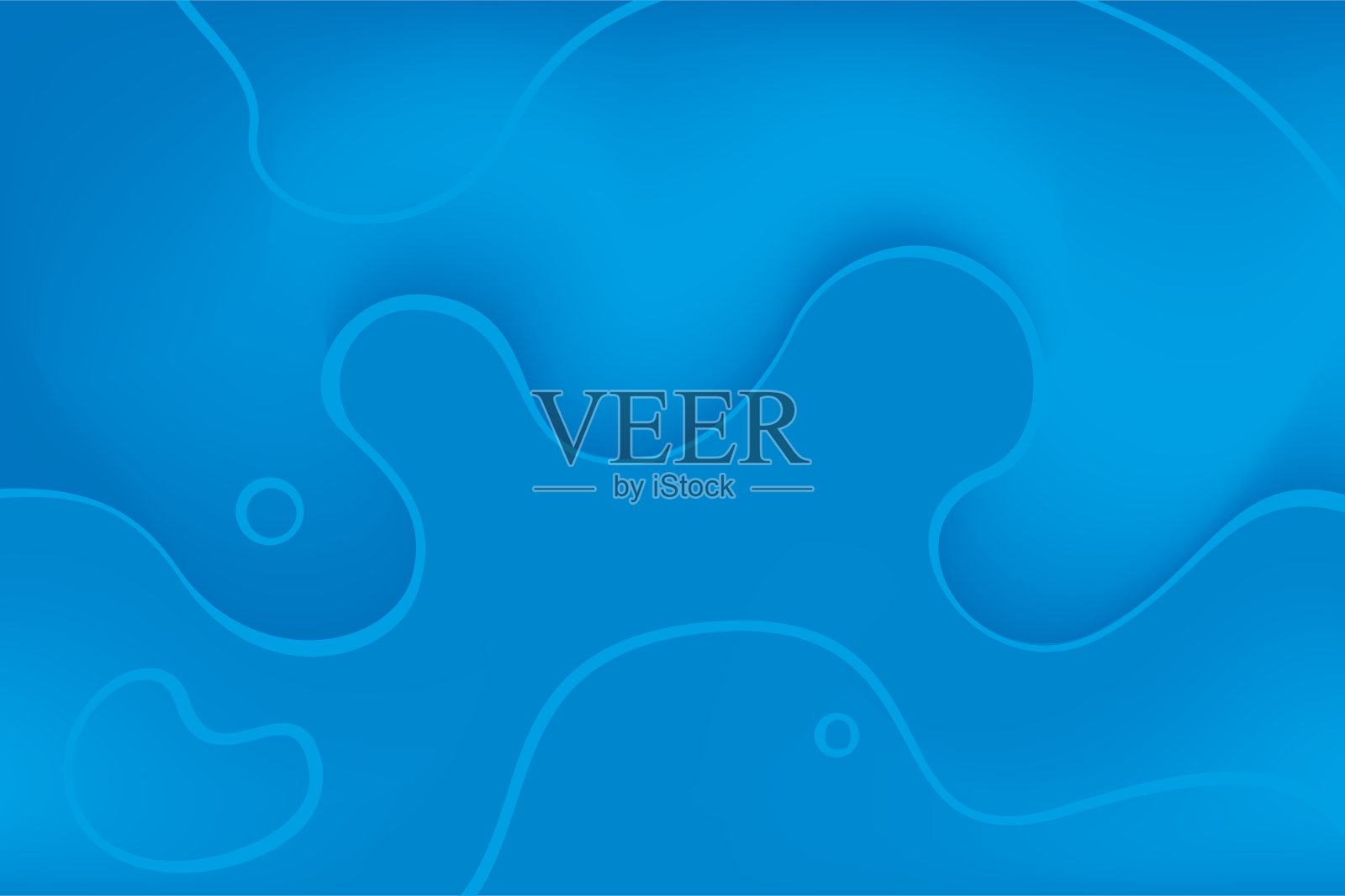 曲线背景在蓝色色调。平地曲线。插画图片素材