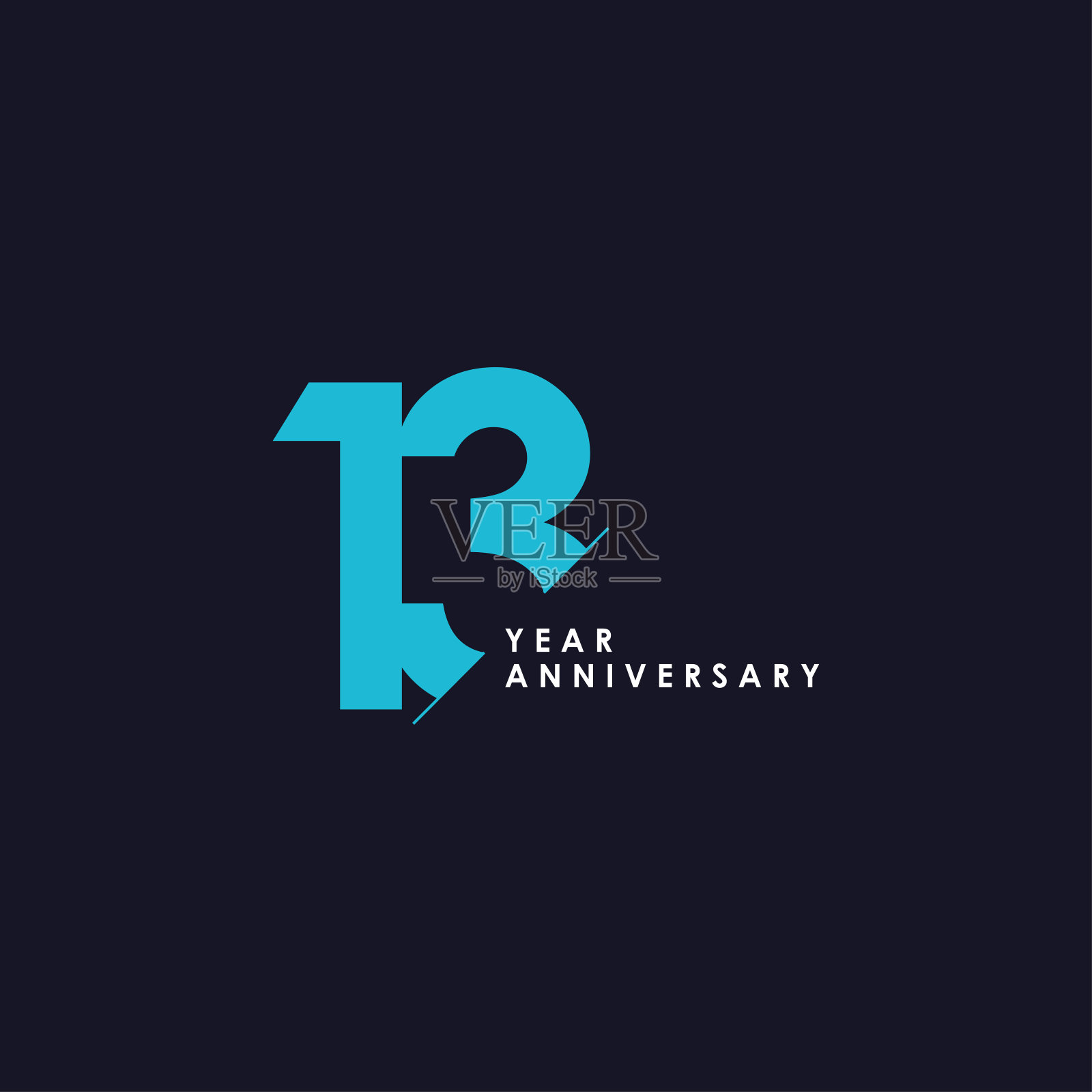 13年周年矢量模板设计插图插画图片素材