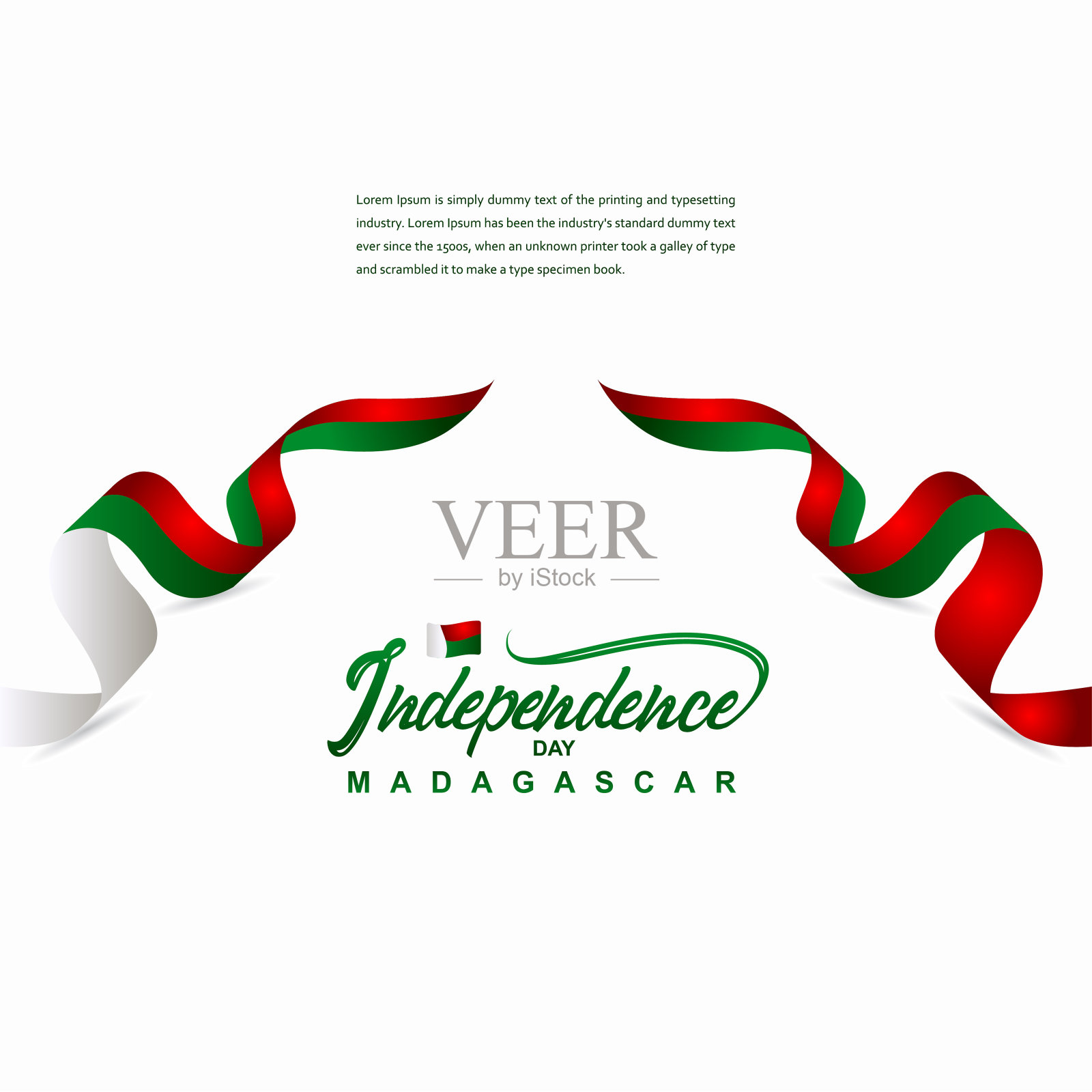 马达加斯加独立日庆祝创意设计插图矢量模板插画图片素材