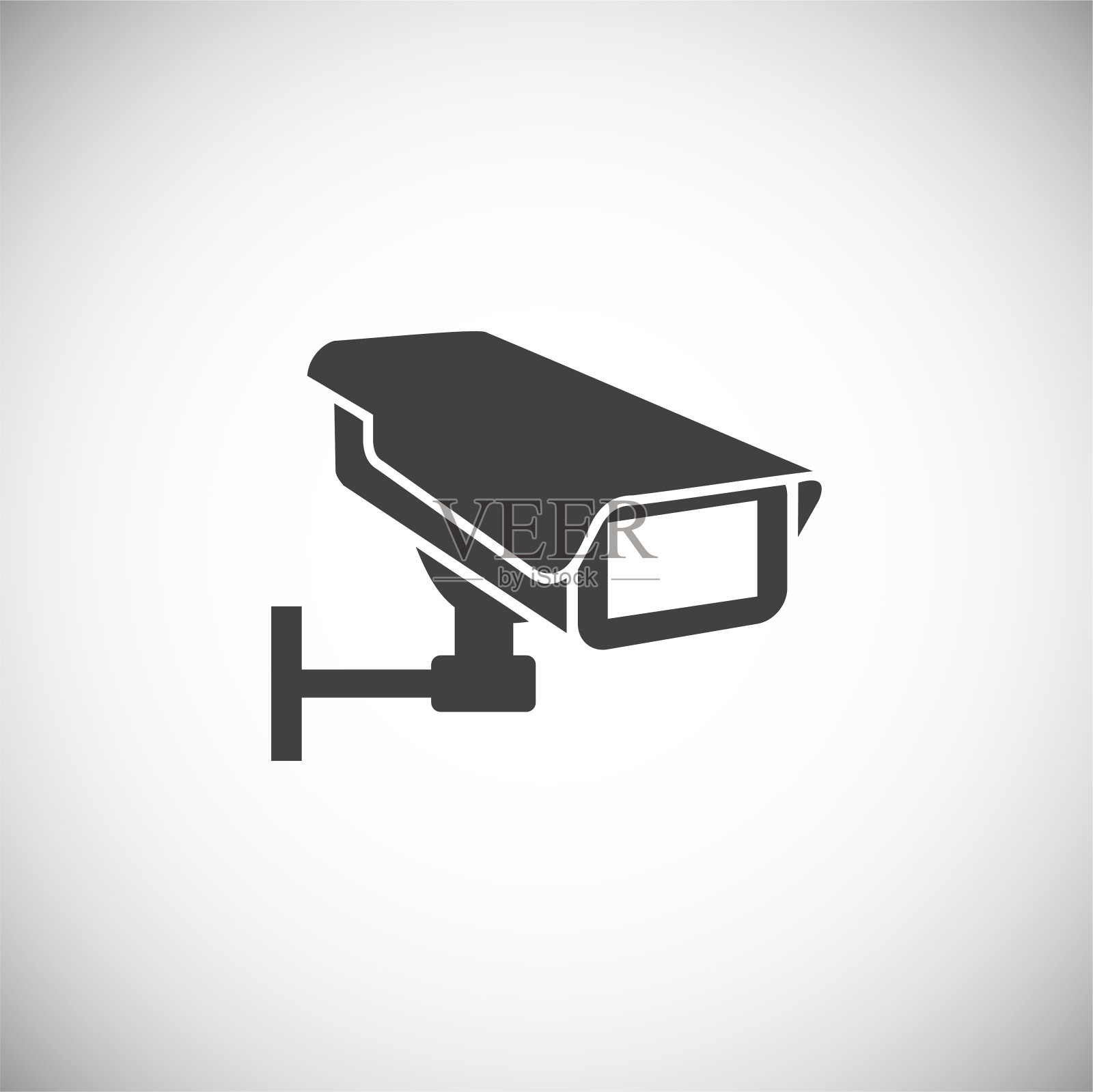 监控相关图标背景的图形和网页设计。简单的说明。网站按钮或手机应用的互联网概念符号。设计元素图片