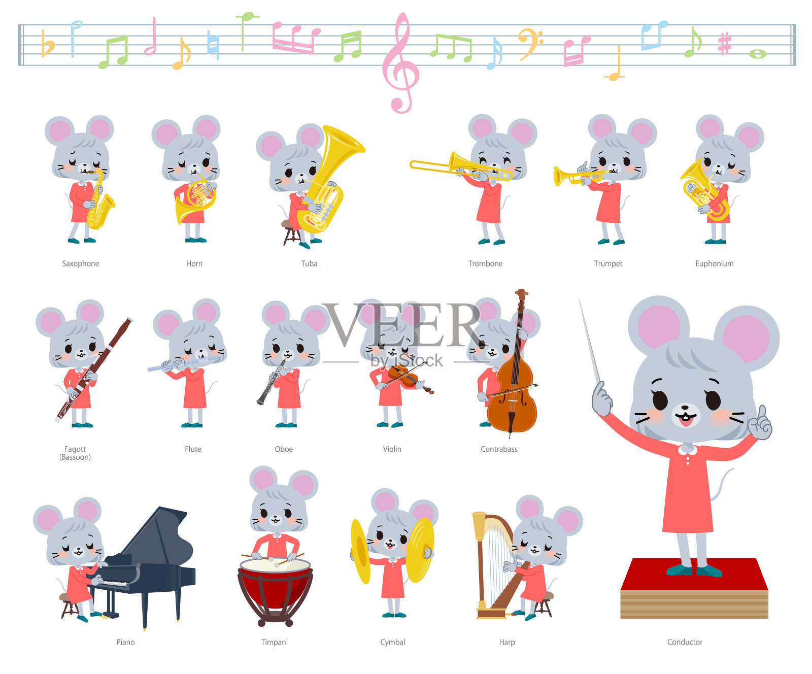 灰色西装商务女性插画图片素材