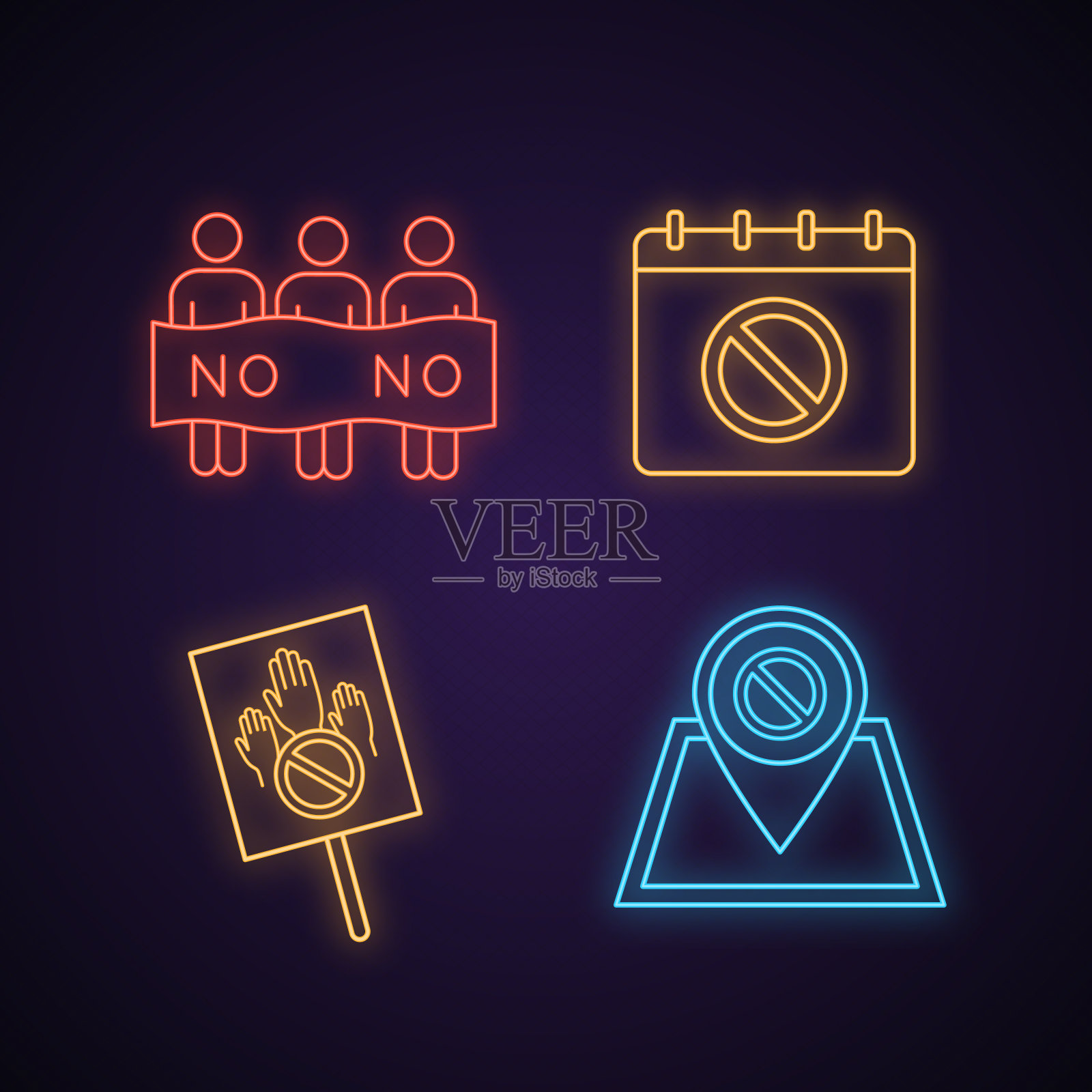 抗议行动图标图标素材