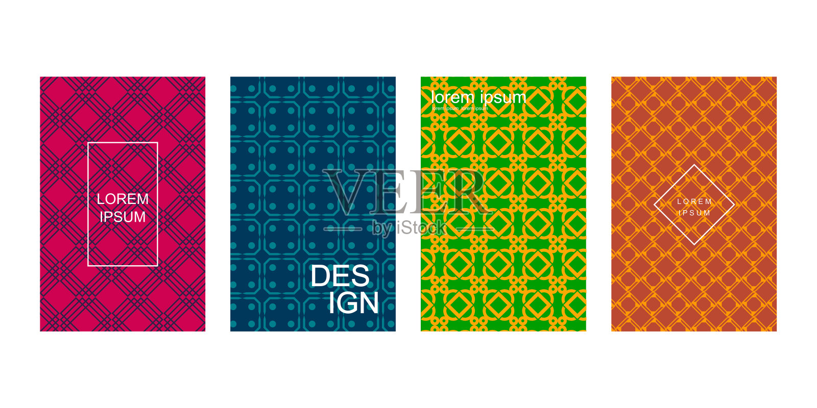 封面有明亮的图案插画图片素材