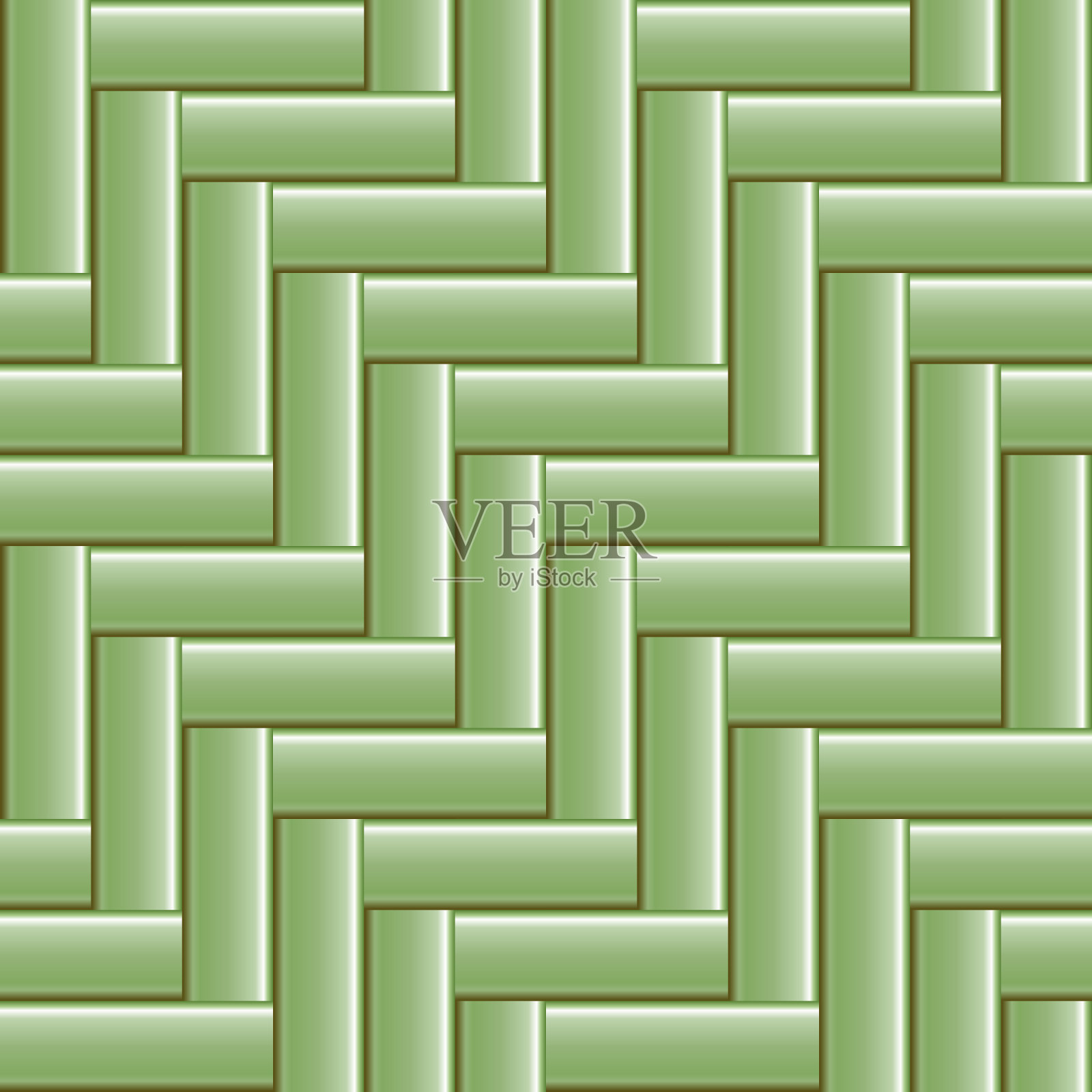 竹子编织。无缝编织篮纹纹理背景。矢量插图。插画图片素材