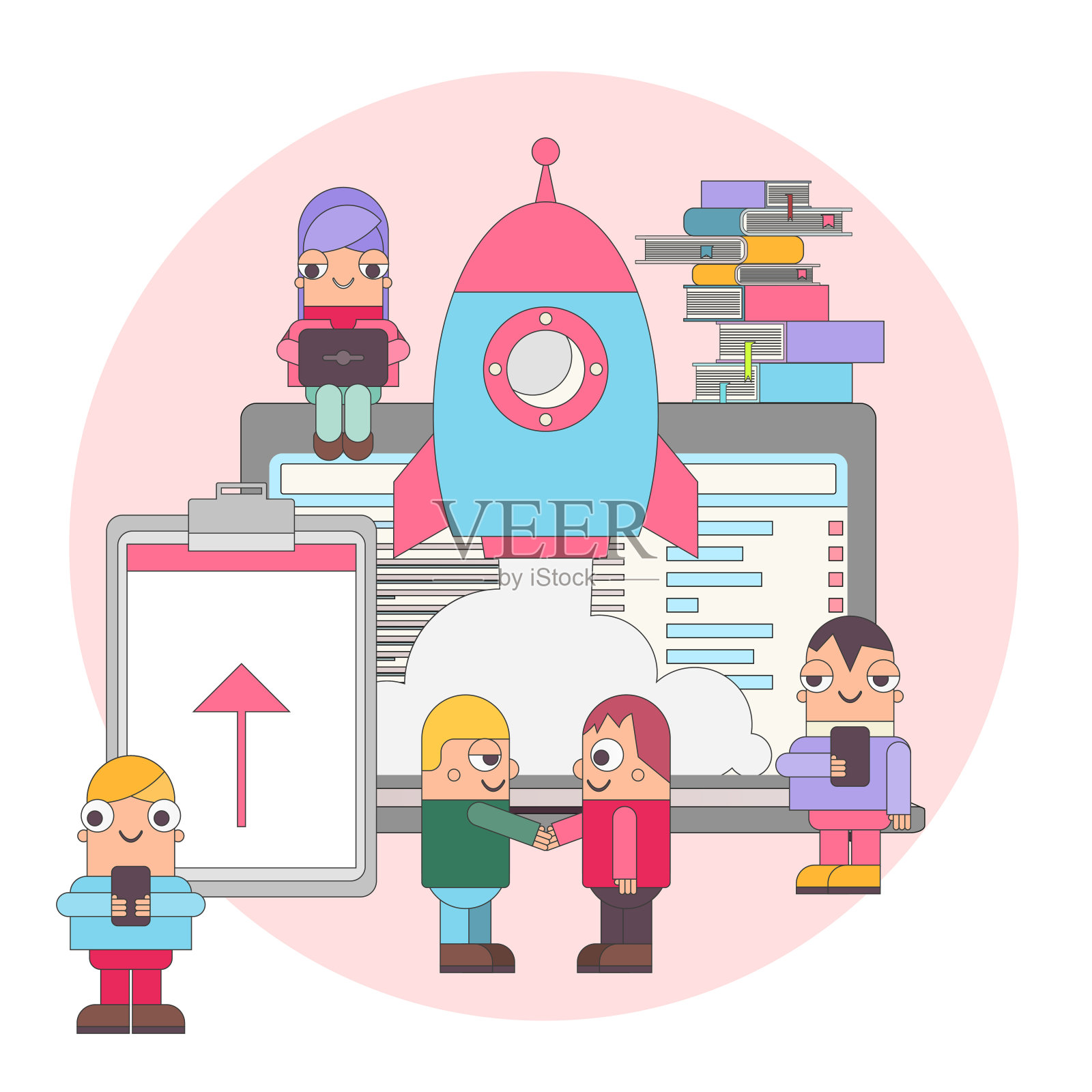 新创业概念插画图片素材