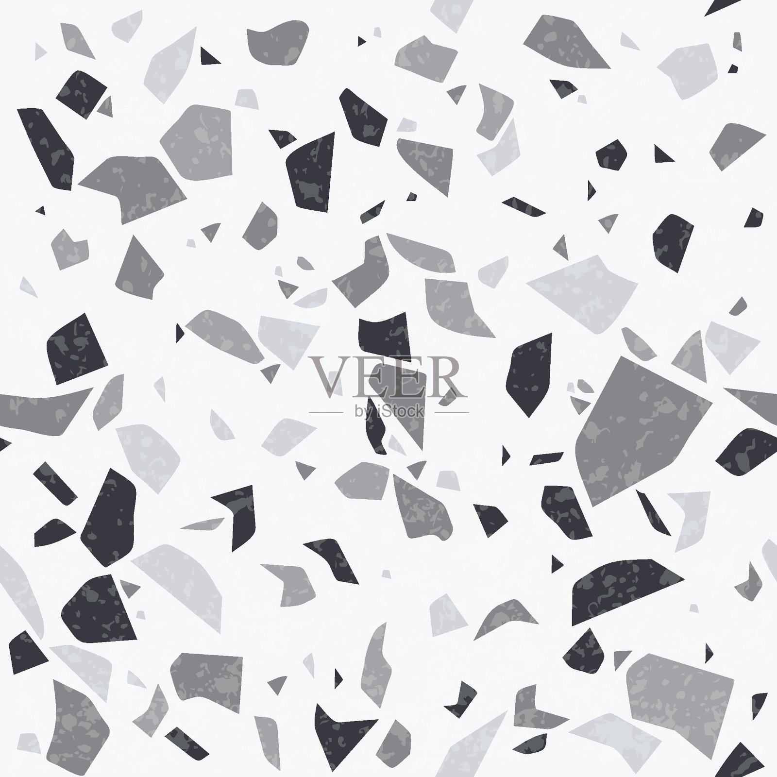 水磨石矢量天然纹理。无缝图案抽象石材背景插画图片素材