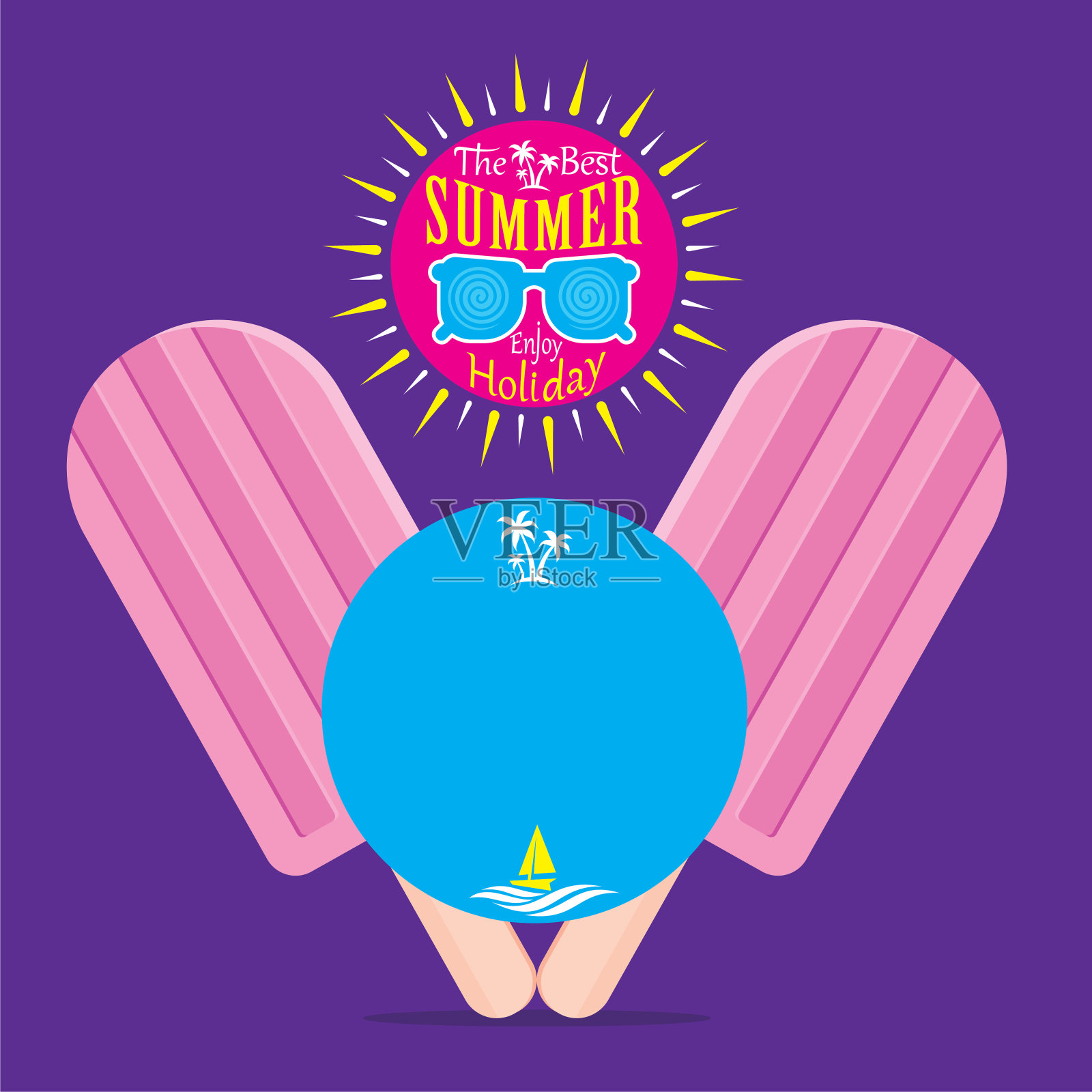 夏季热卖横幅设计插画图片素材