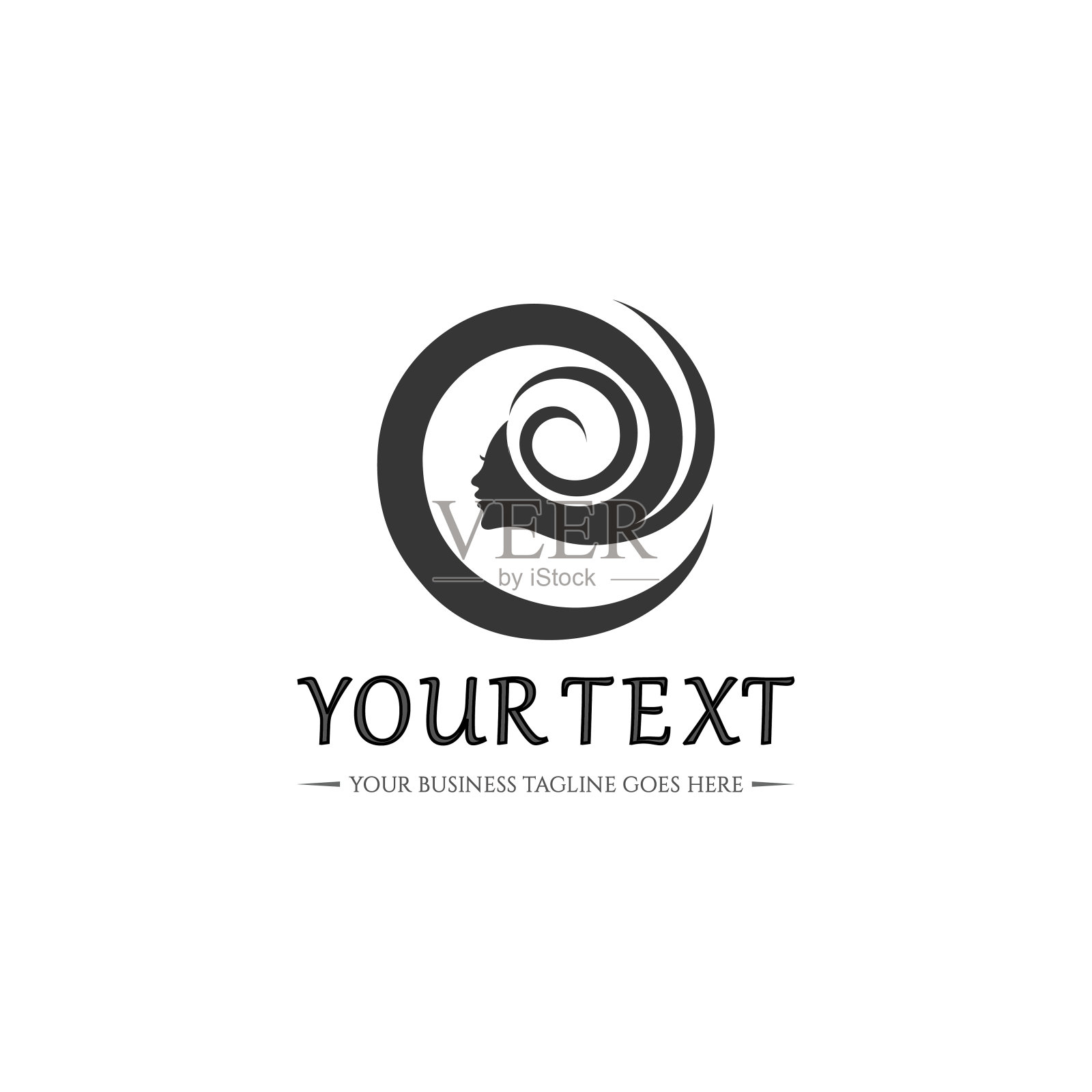 美容沙龙图标-矢量插图插画图片素材