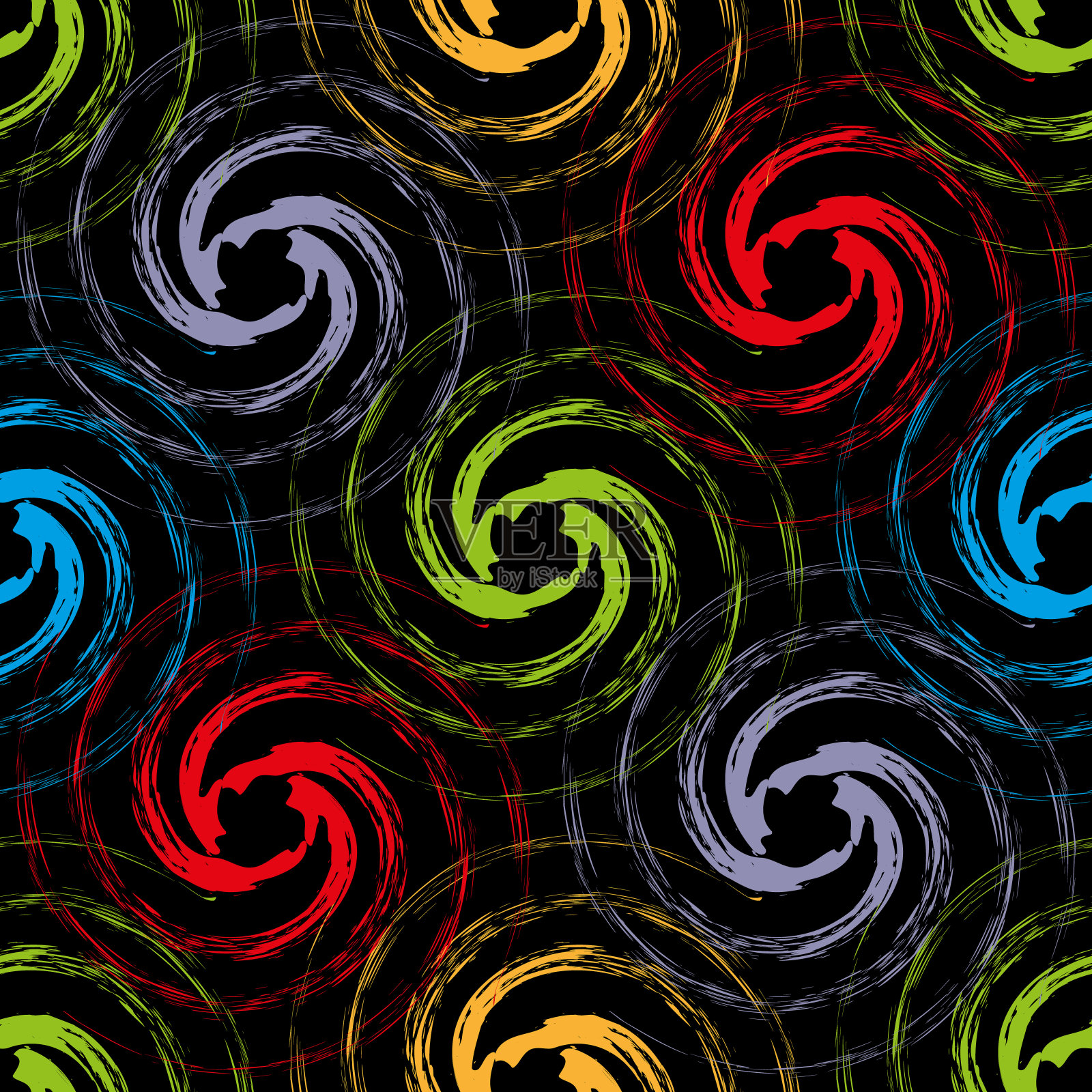 抽象无缝模式插画图片素材