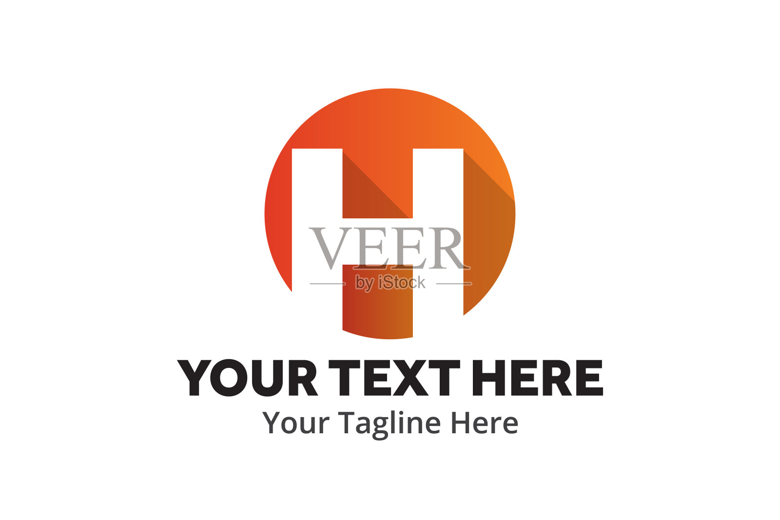 字母标志的字母字母创意设计在平面风格与颜色插画图片素材