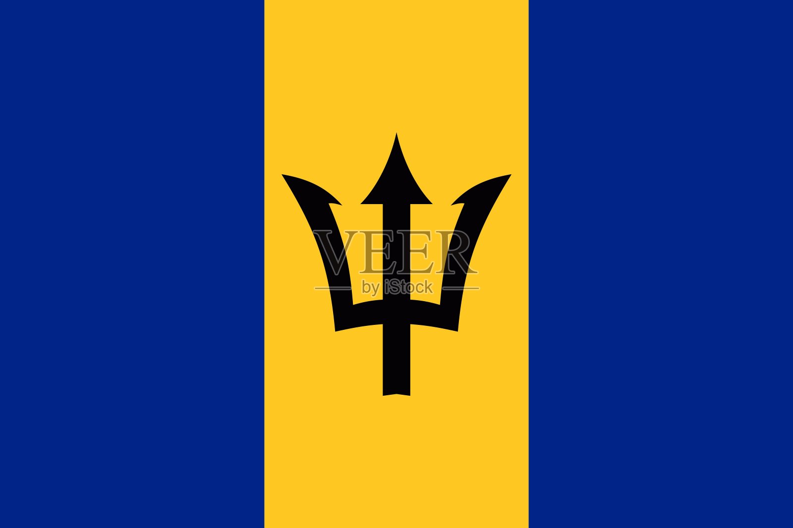 巴巴多斯国旗插画图片素材