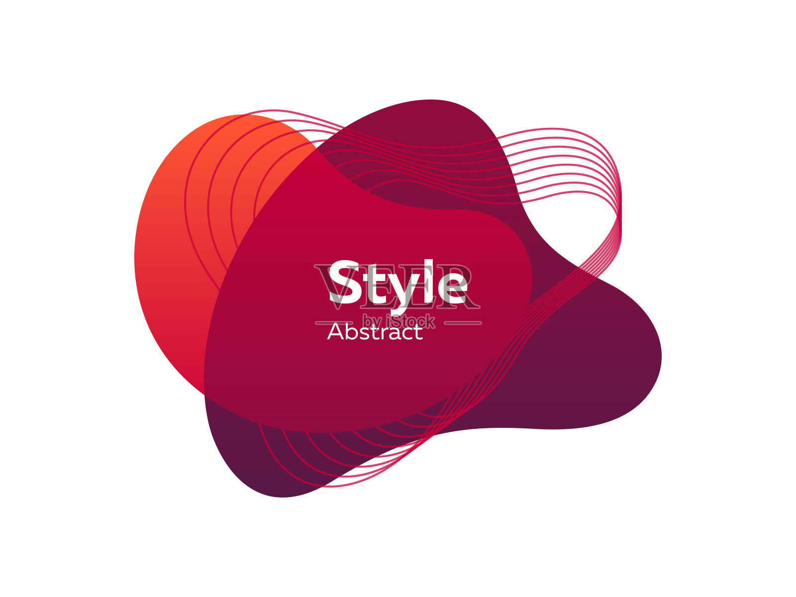 几何动态粉色抽象元素插画图片素材