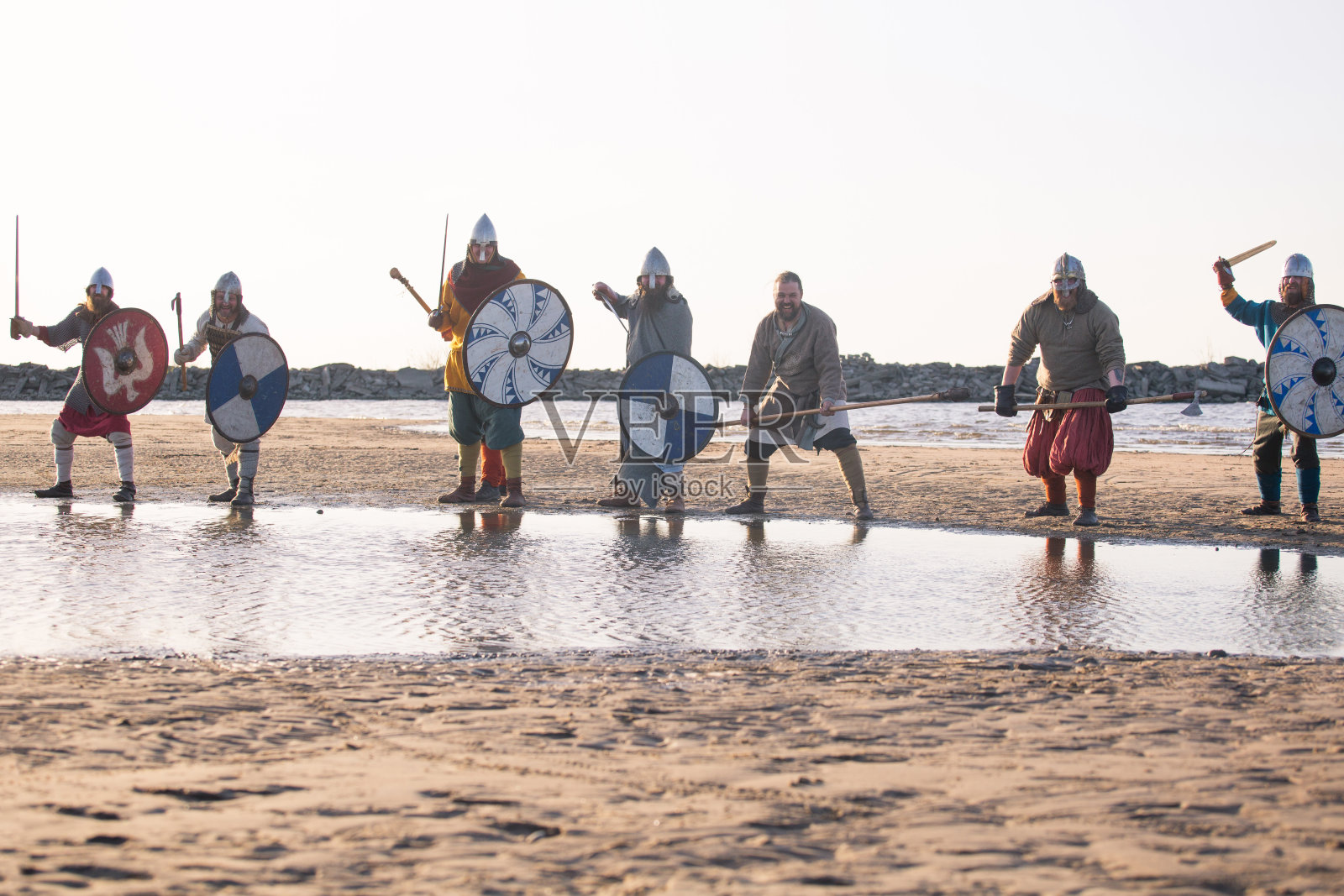 斯拉夫战士战斗照片摄影图片