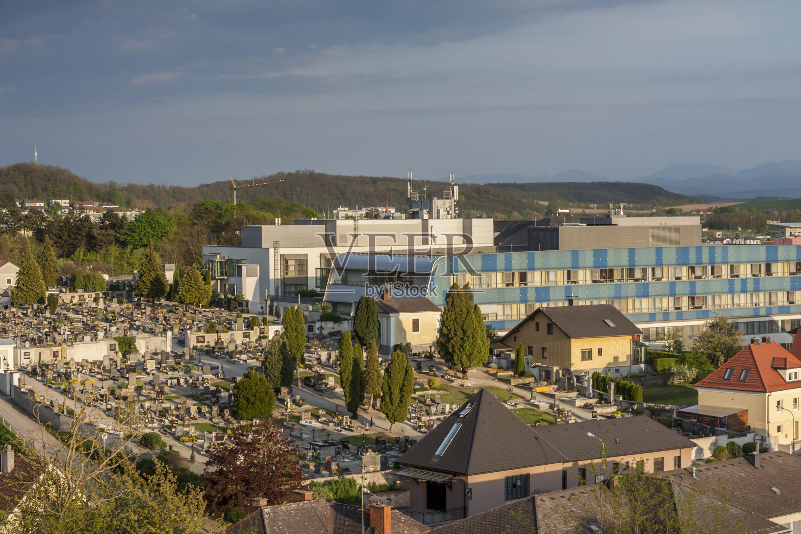 奥地利梅尔克城。照片摄影图片
