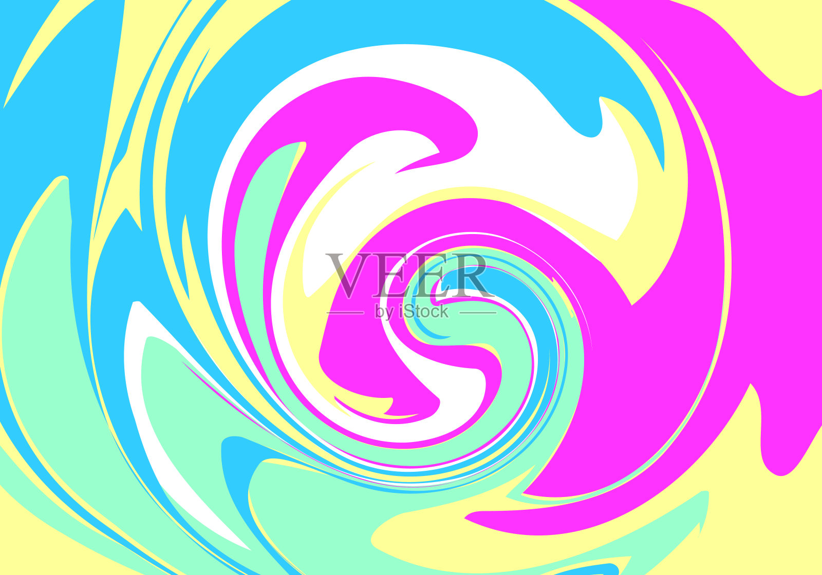 生动的全息图。粉彩彩虹彩色图案。抽象的背景。矢量插图。插画图片素材