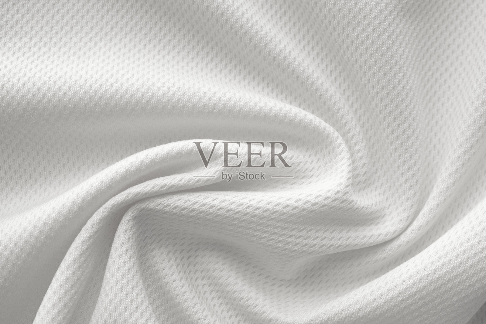 白色运动服面料运动衫足球衫纹理俯视图近照片摄影图片