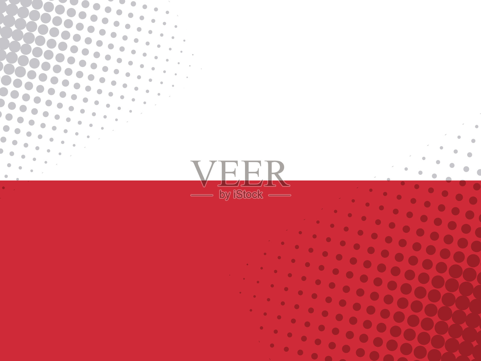 矢量图像的旗帜与圆点纹理在漫画风格插画图片素材