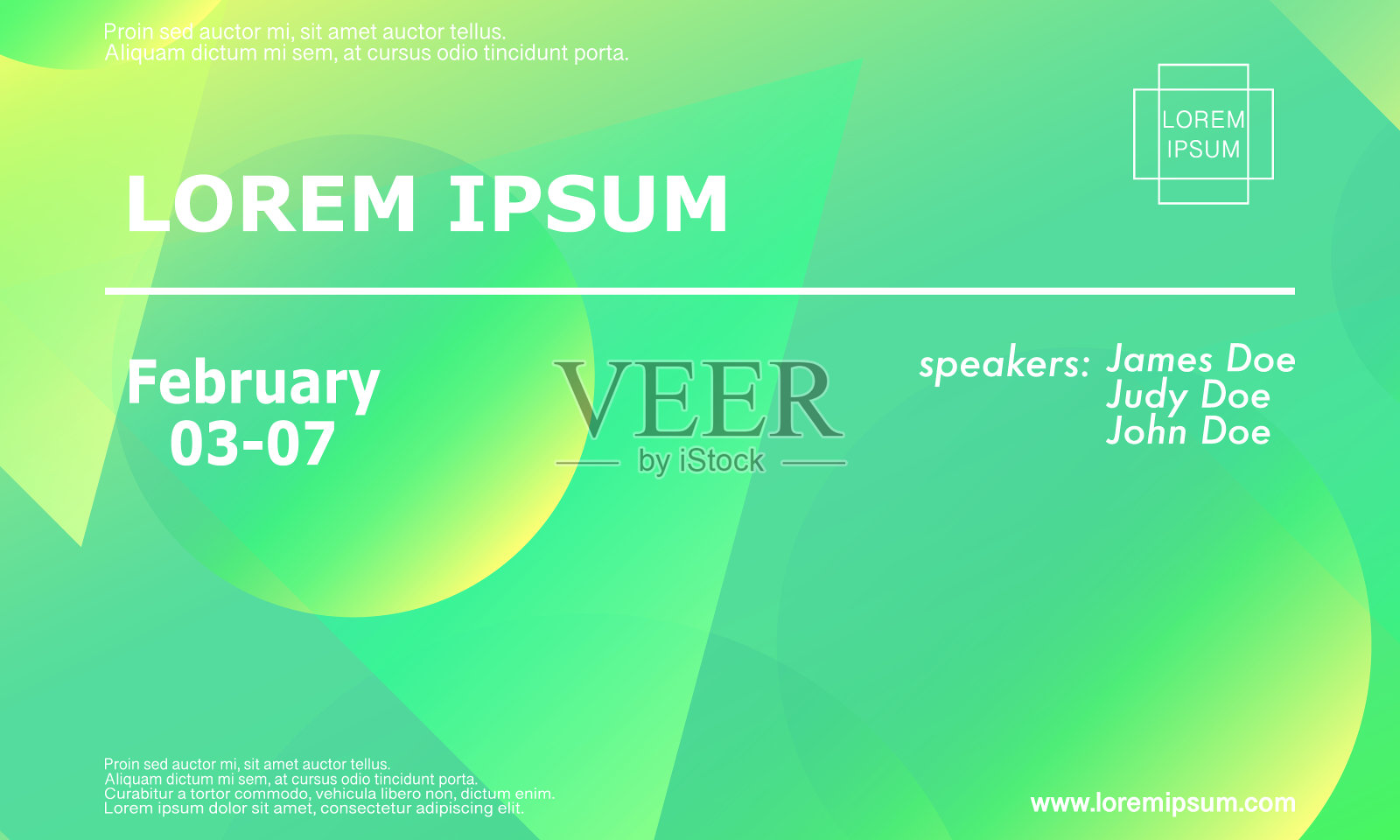 会议邀请设计模板插画图片素材