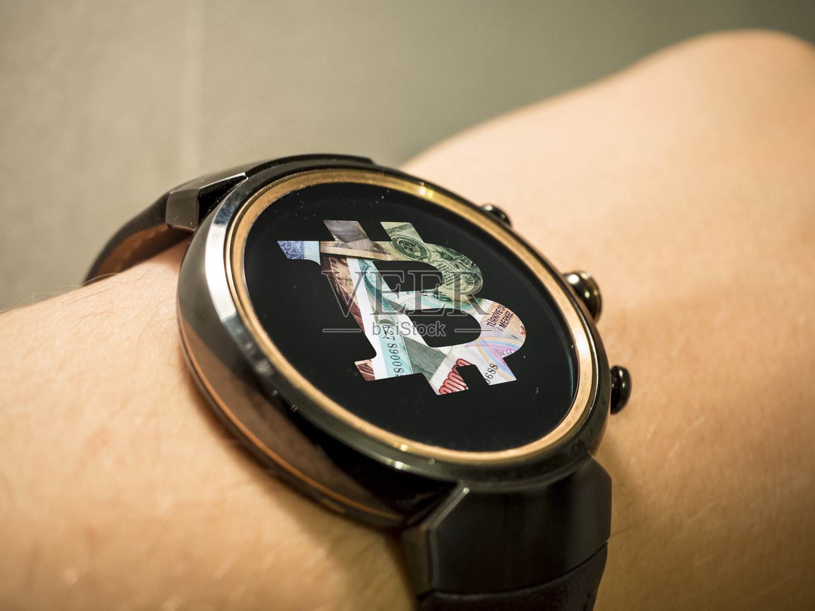 手表,比特币,手照片摄影图片